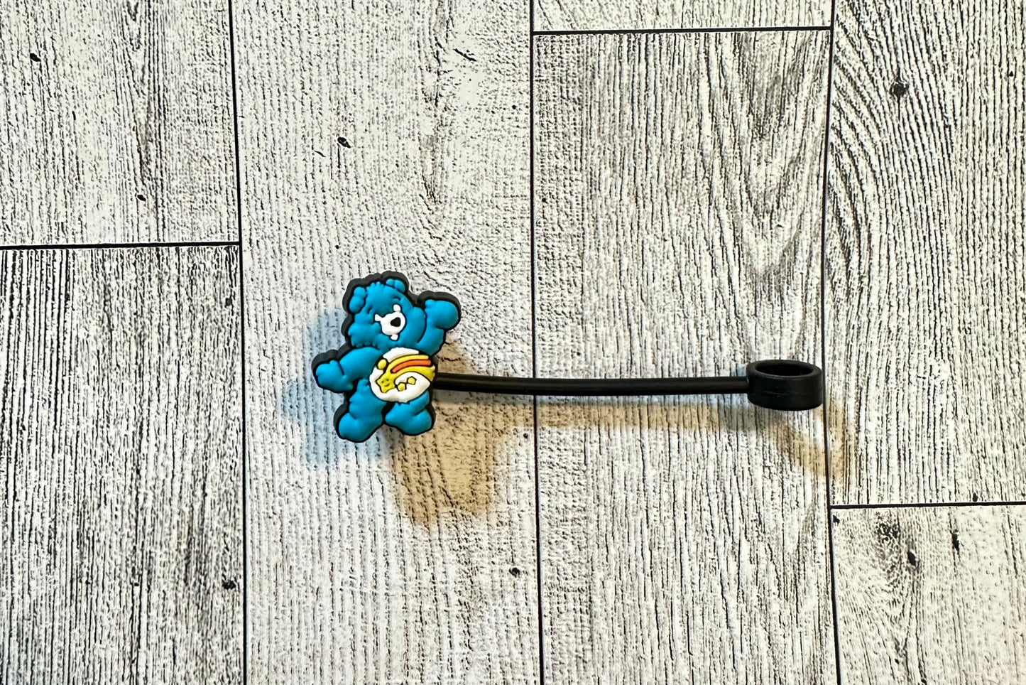 Colorful, Cuddly, Unique Belly Badge Straw Toppers