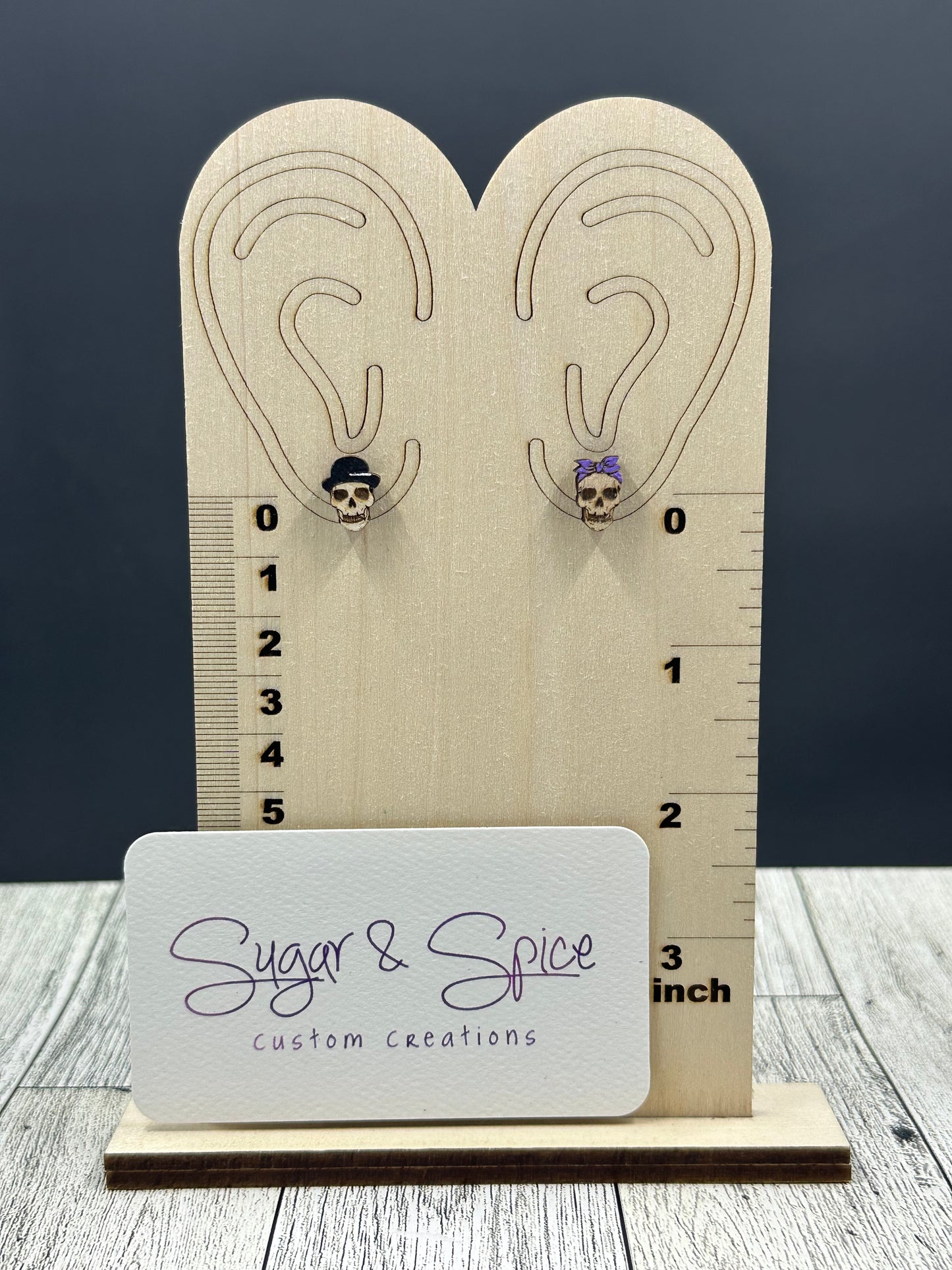 Skeleton Couple Studs