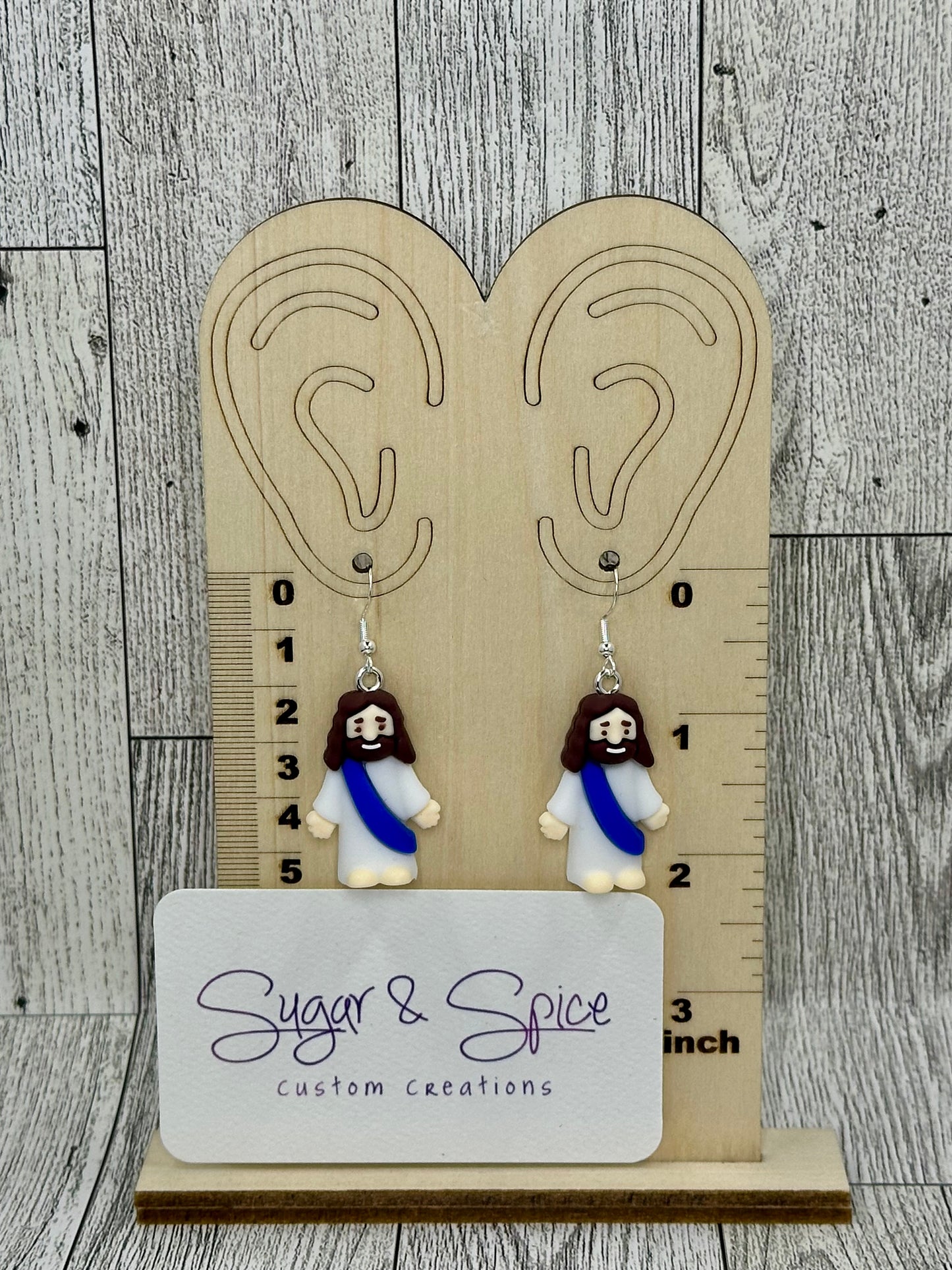 Mini Jesus Earrings