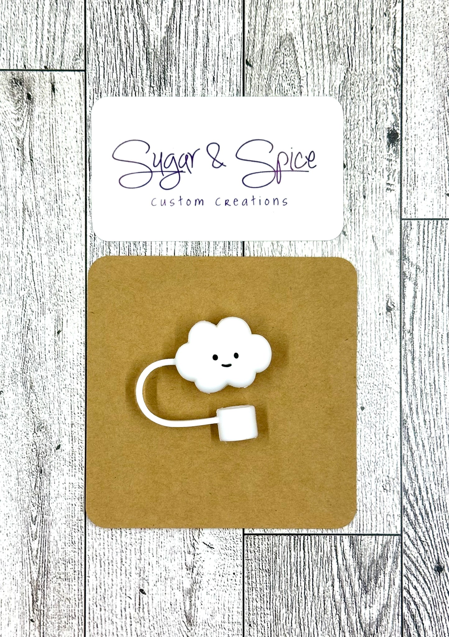 Happy Cloud Straw Topper