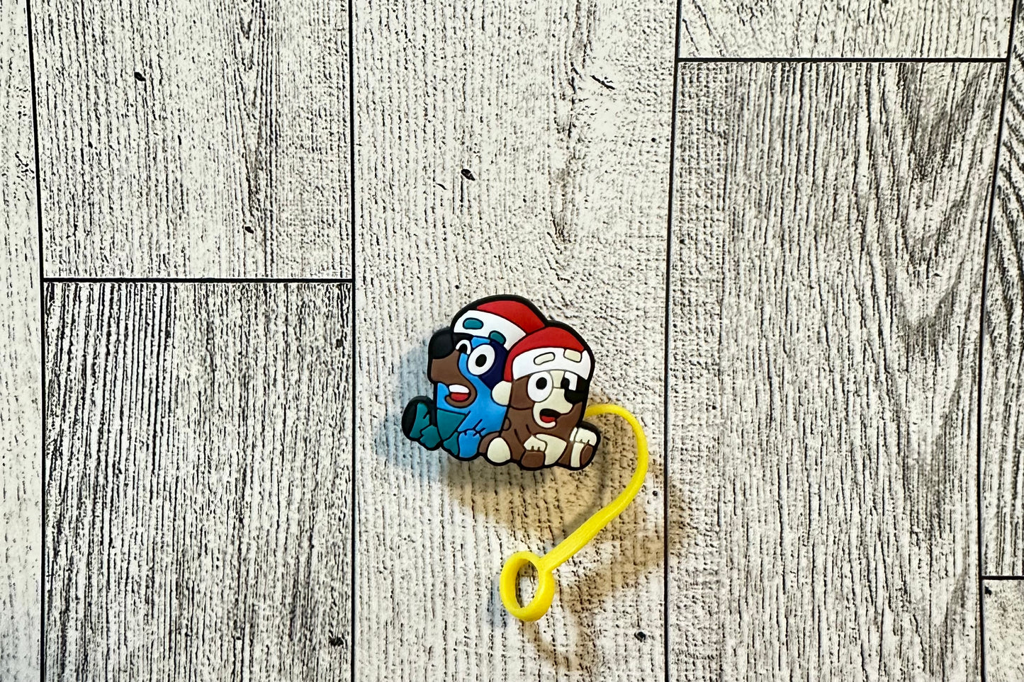 Blue Heeler Dog Characters Straw Toppers 2