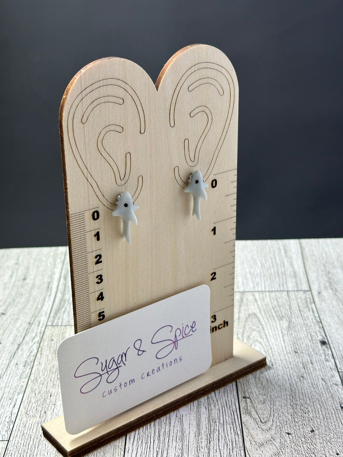 Clay Animal Ear Biters Stud Earrings