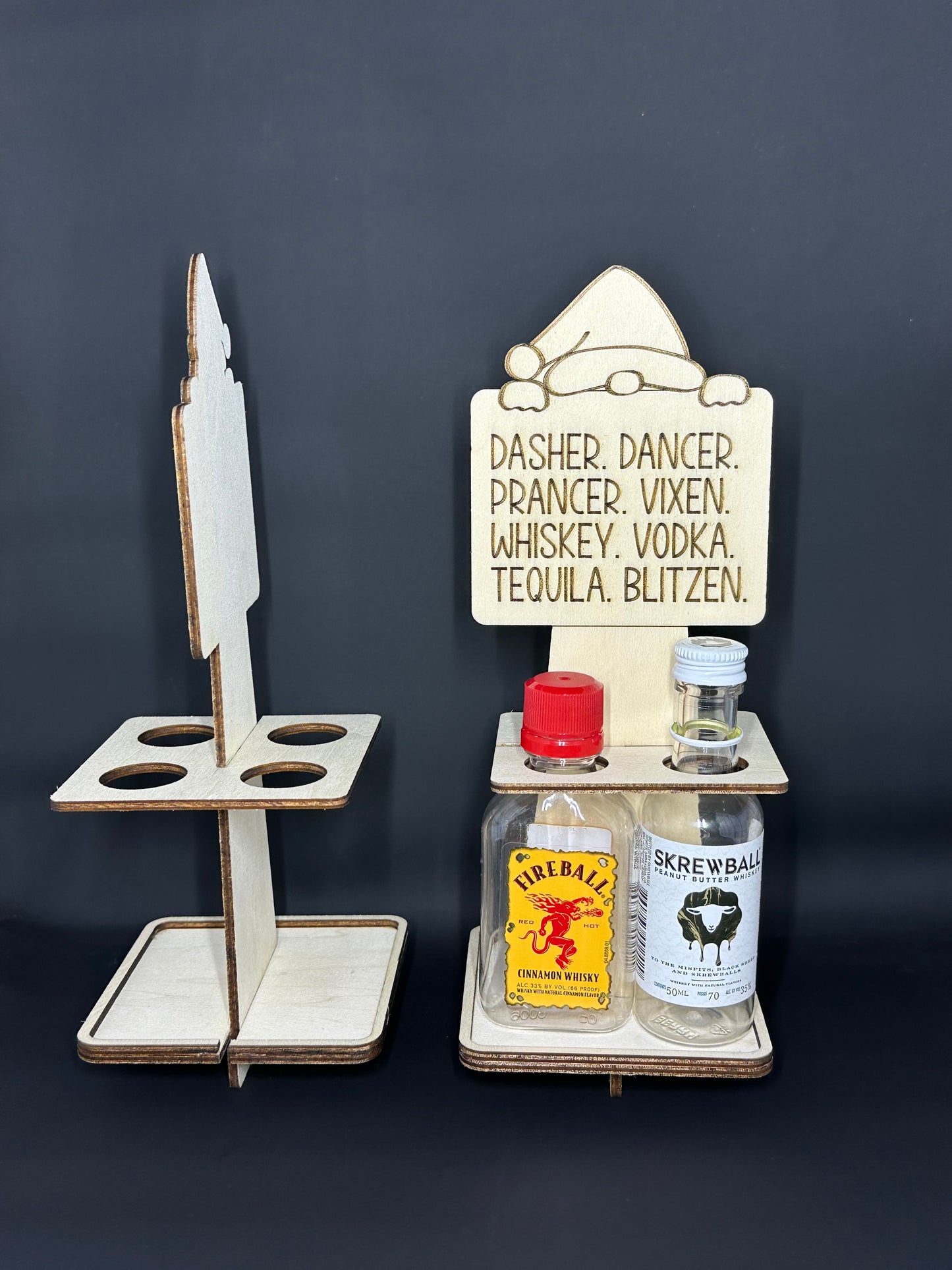 Christmas Mini Alcohol Bottle Display