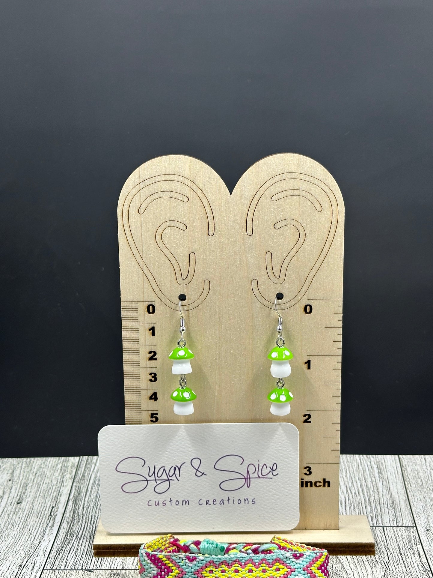 Double Dangle Green Mushroom Bundle