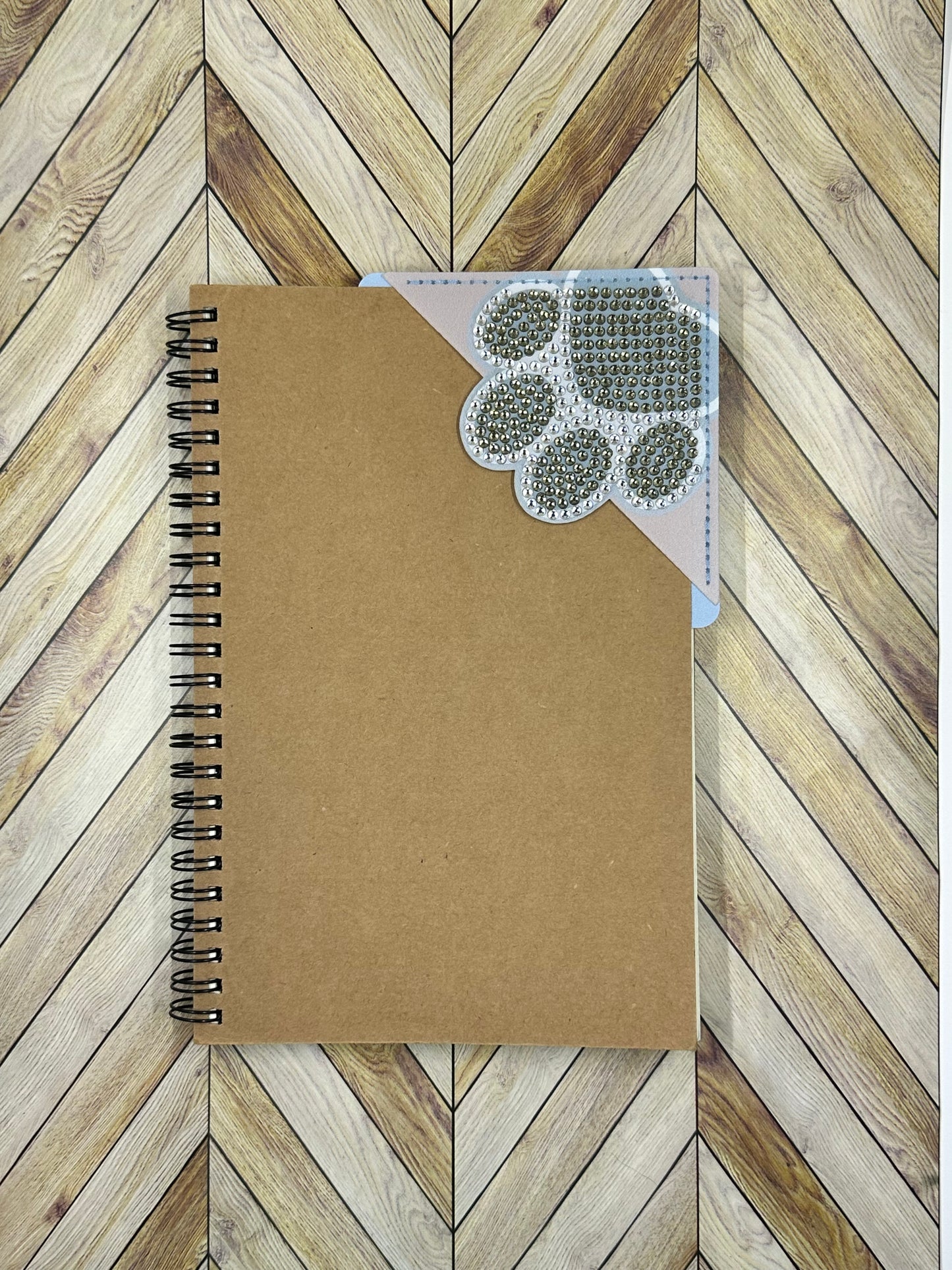 Paw Print Diamond Dotted Faux Leather Bookmarks