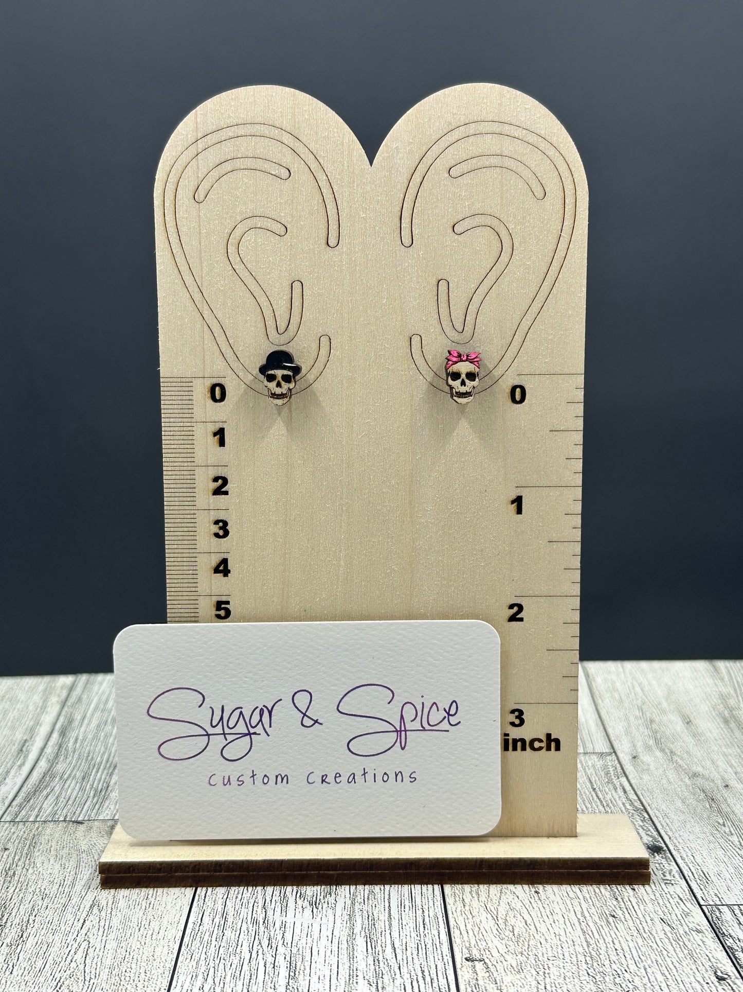 Skeleton Couple Studs