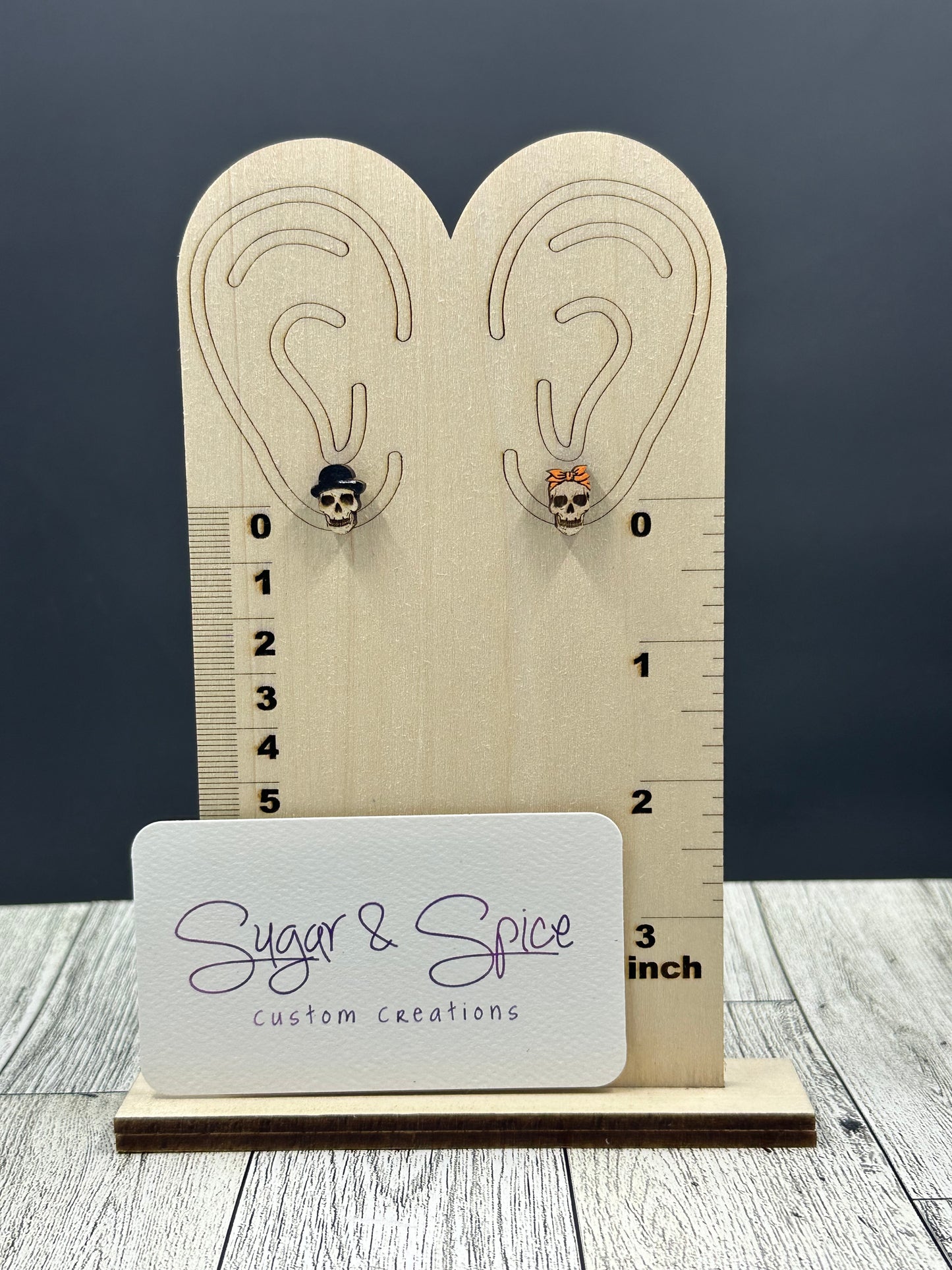 Skeleton Couple Studs