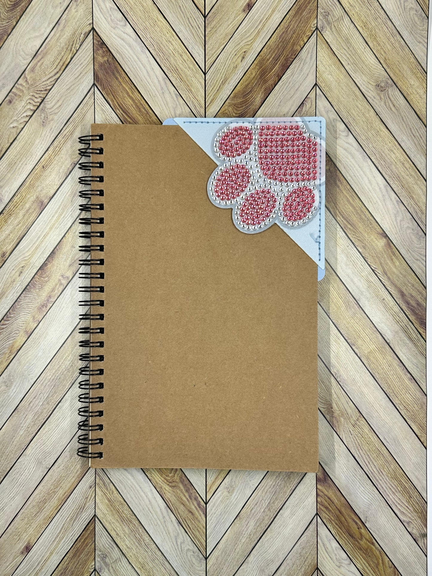 Paw Print Diamond Dotted Faux Leather Bookmarks