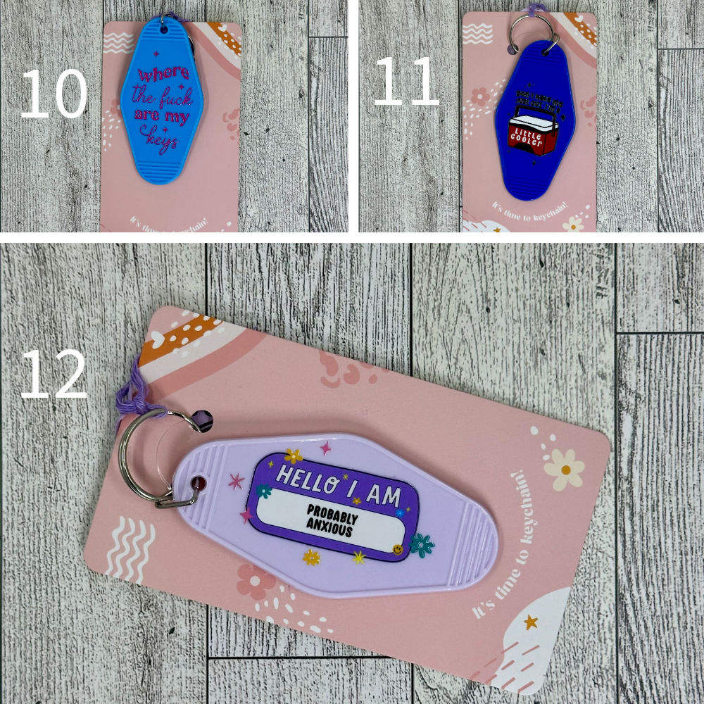 Hotel Keychains Part 2