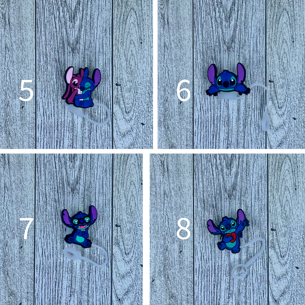 Blue Dog Straw Toppers Set 3