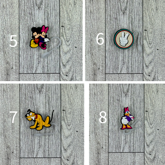 Cartoon Mouse Inspired Straw Toppers