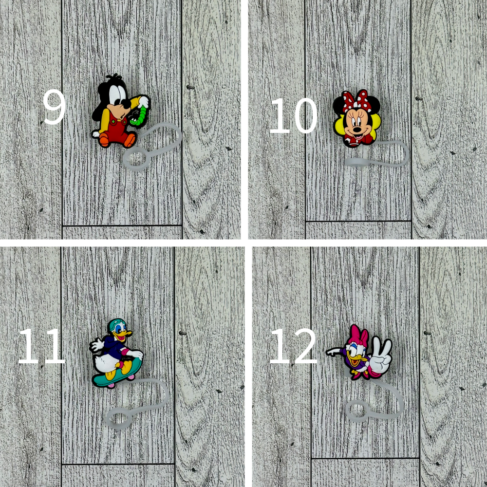 Cartoon Mouse Inspired Straw Toppers