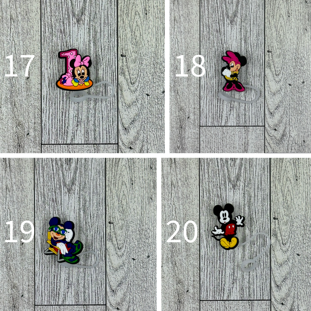 Cartoon Mouse Inspired Straw Toppers