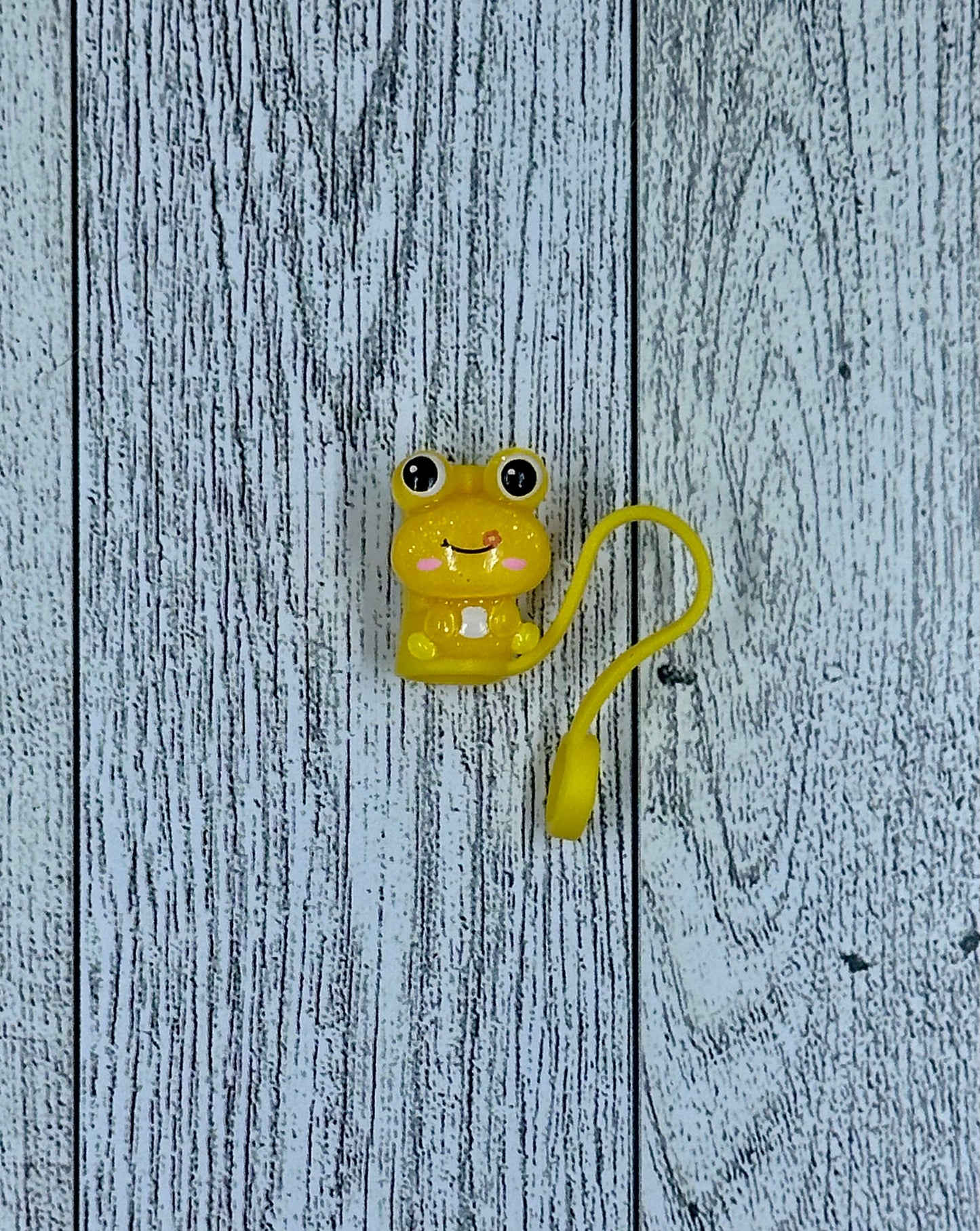 Resin Frog Straw Toppers
