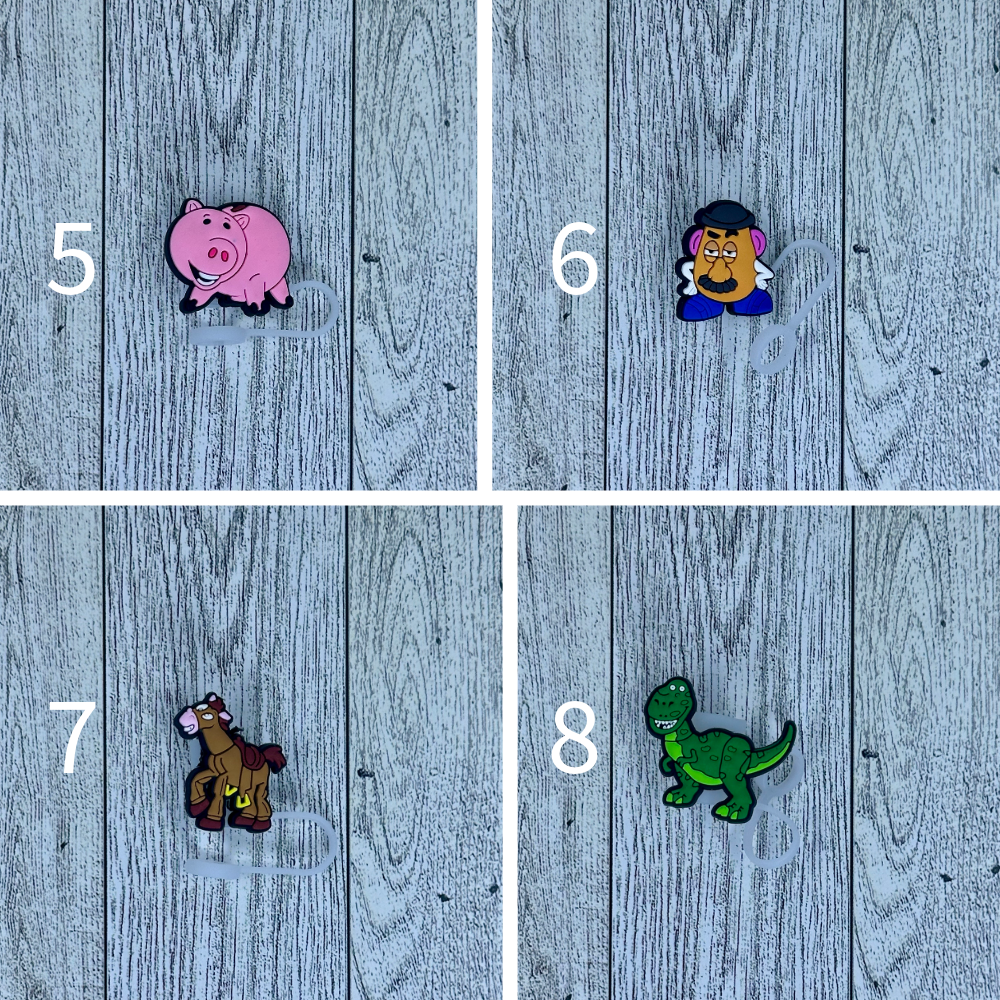Toy Characters Straw Toppers
