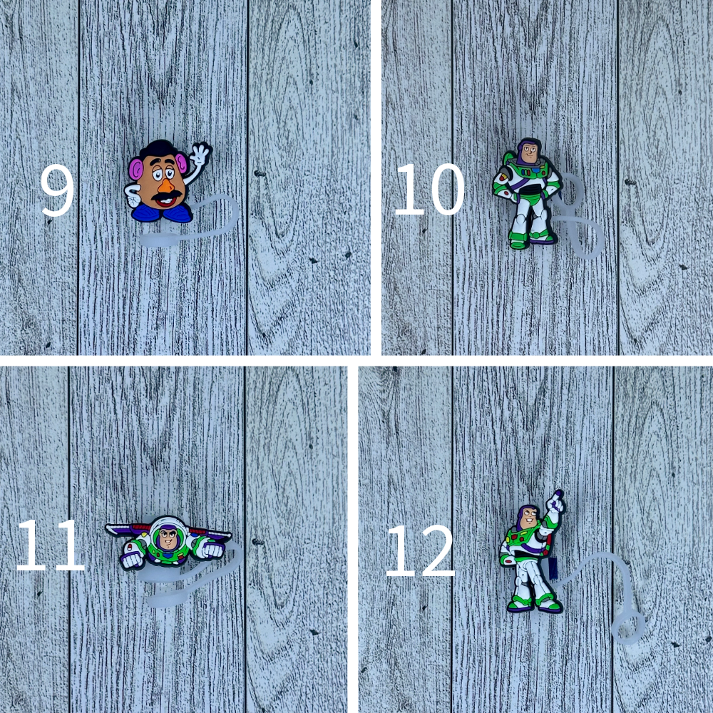 Toy Characters Straw Toppers