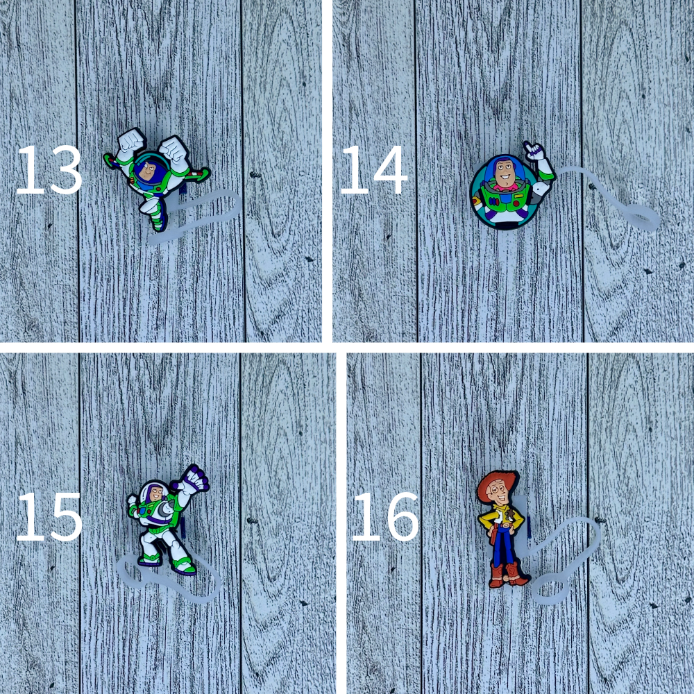 Toy Characters Straw Toppers