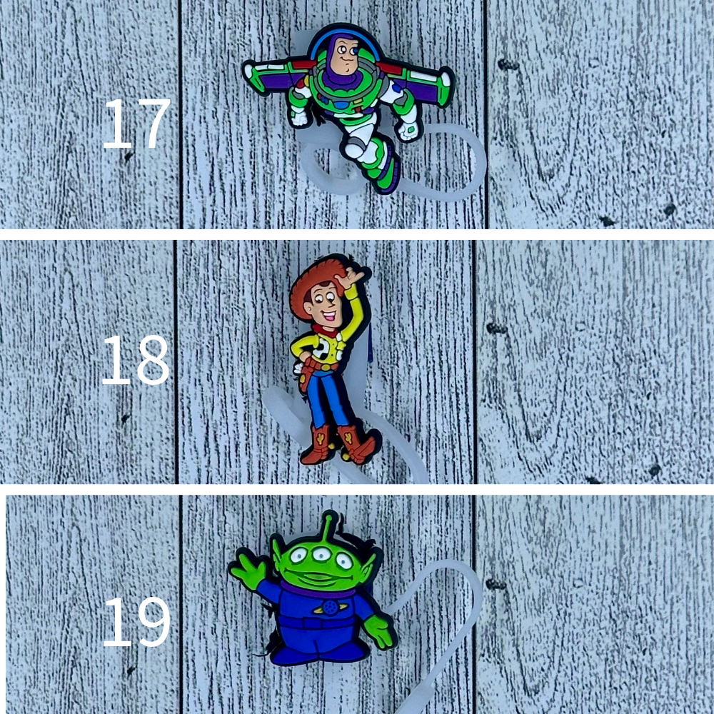 Toy Characters Straw Toppers
