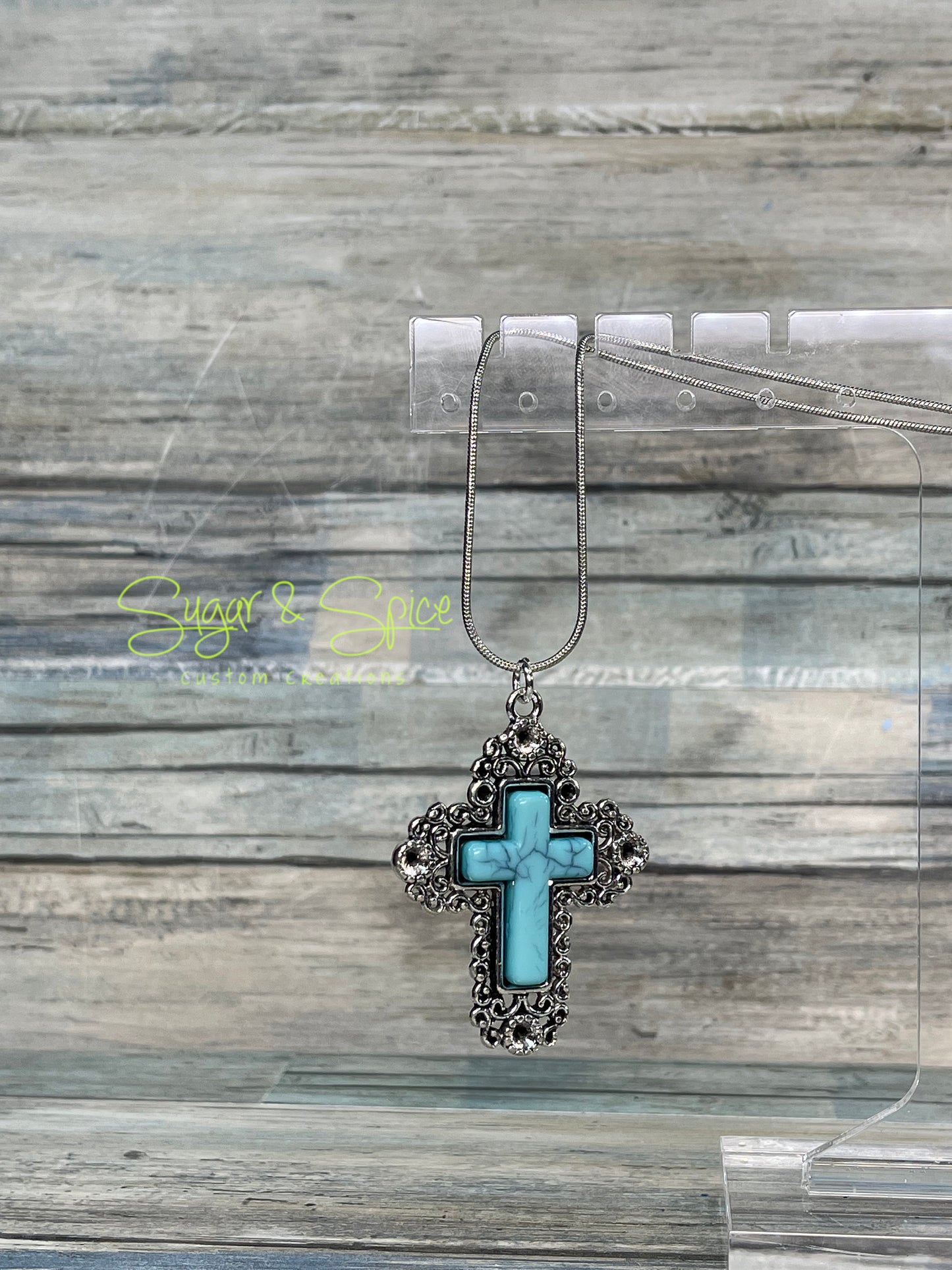 Turquoise Cross Earrings and Necklaces