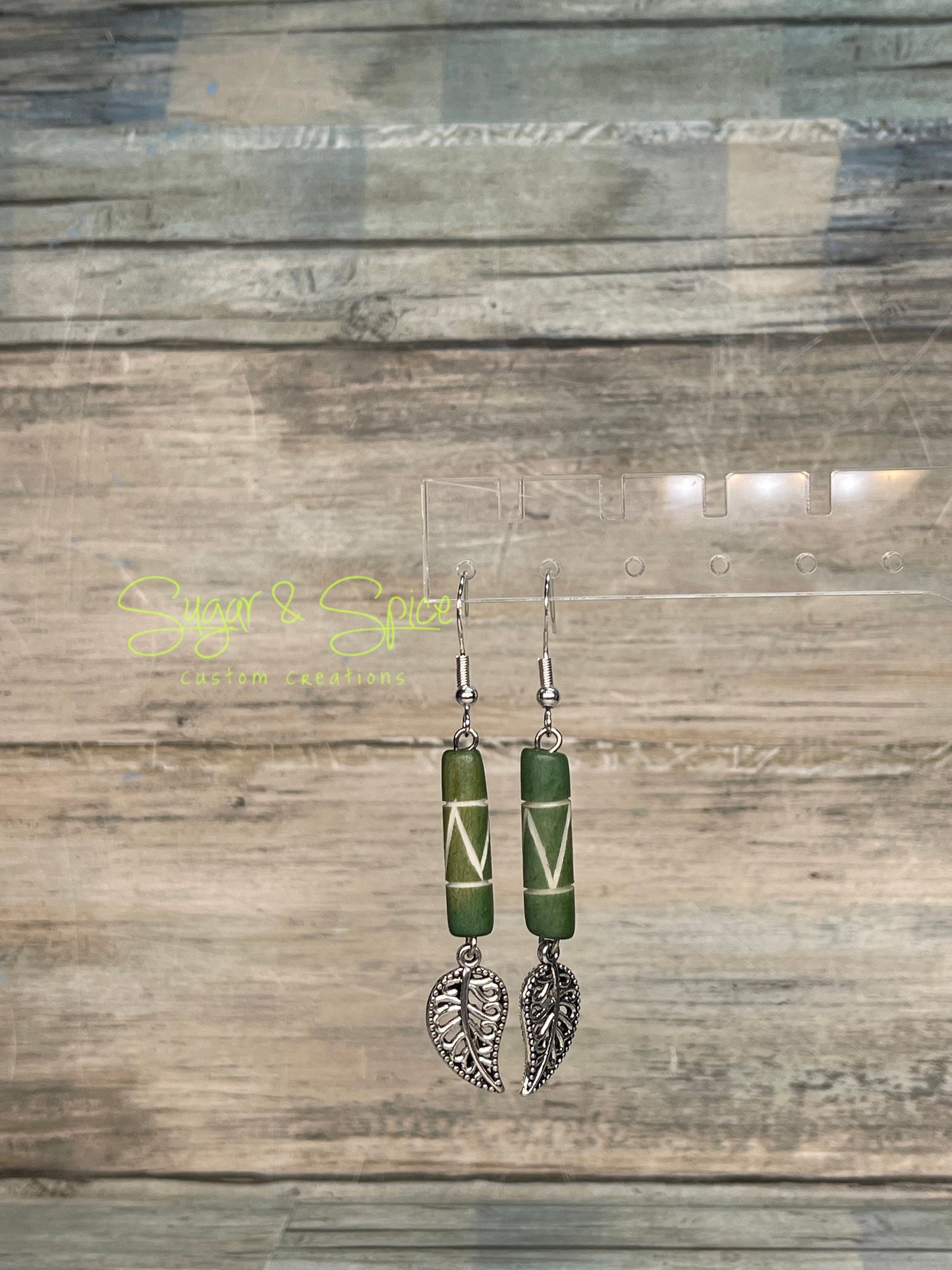 Various Jasper, Bone and Turquoise Dangle Earrings