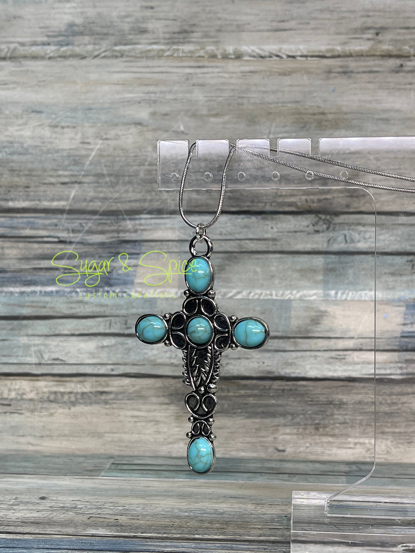 Turquoise Cross Earrings and Necklaces