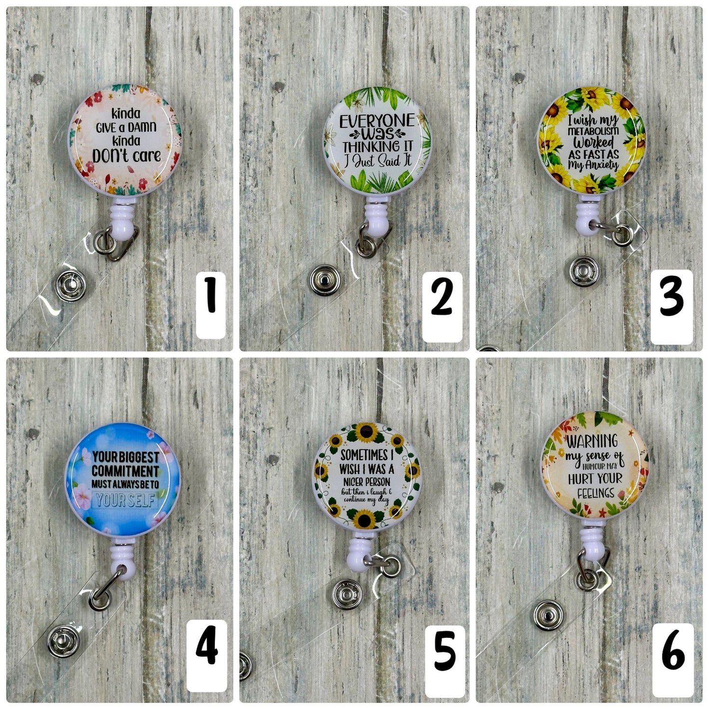 Cute and Funny Retractable Badge Reels