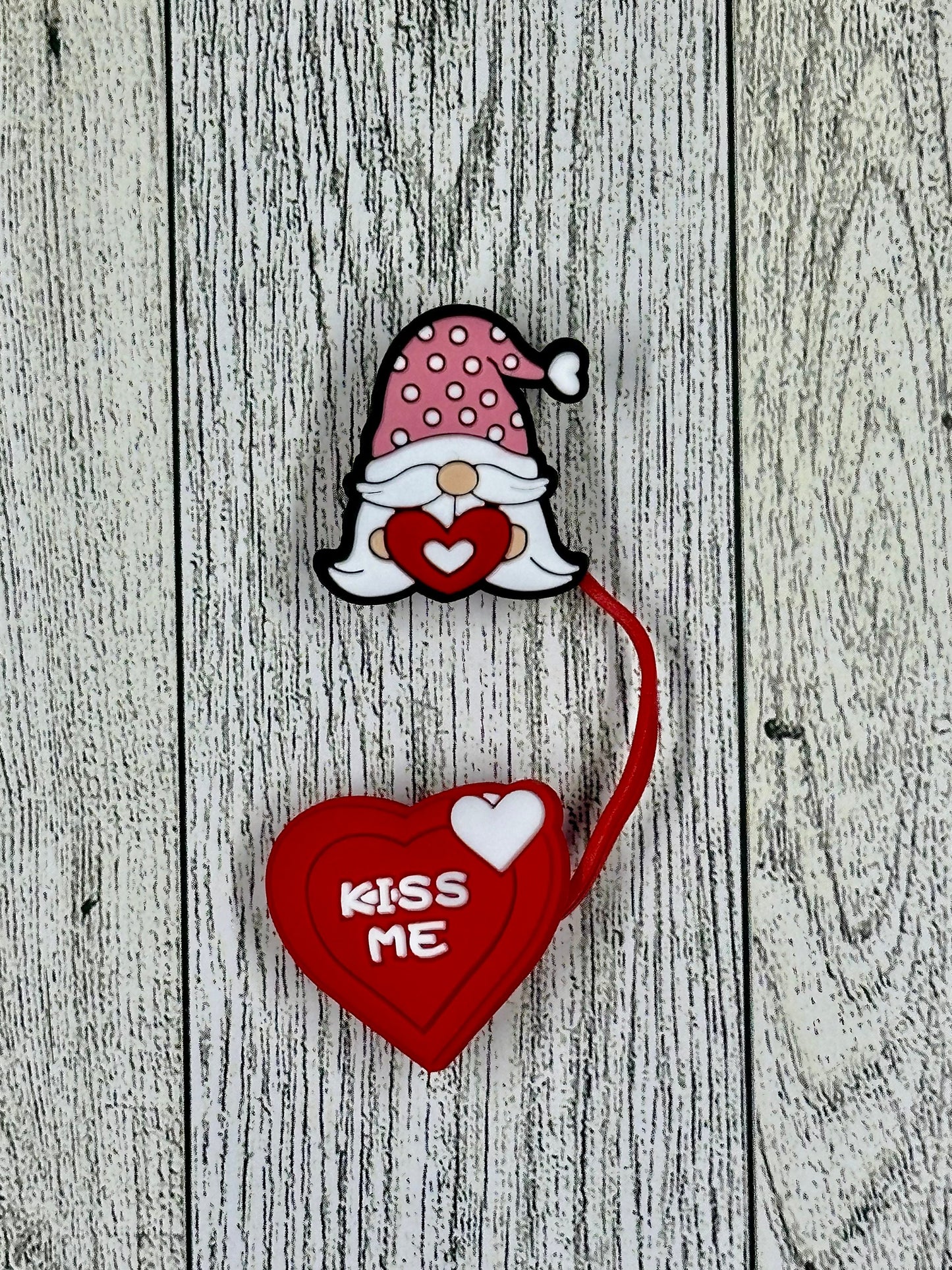 Valentine Straw Toppers with Two Focal Points