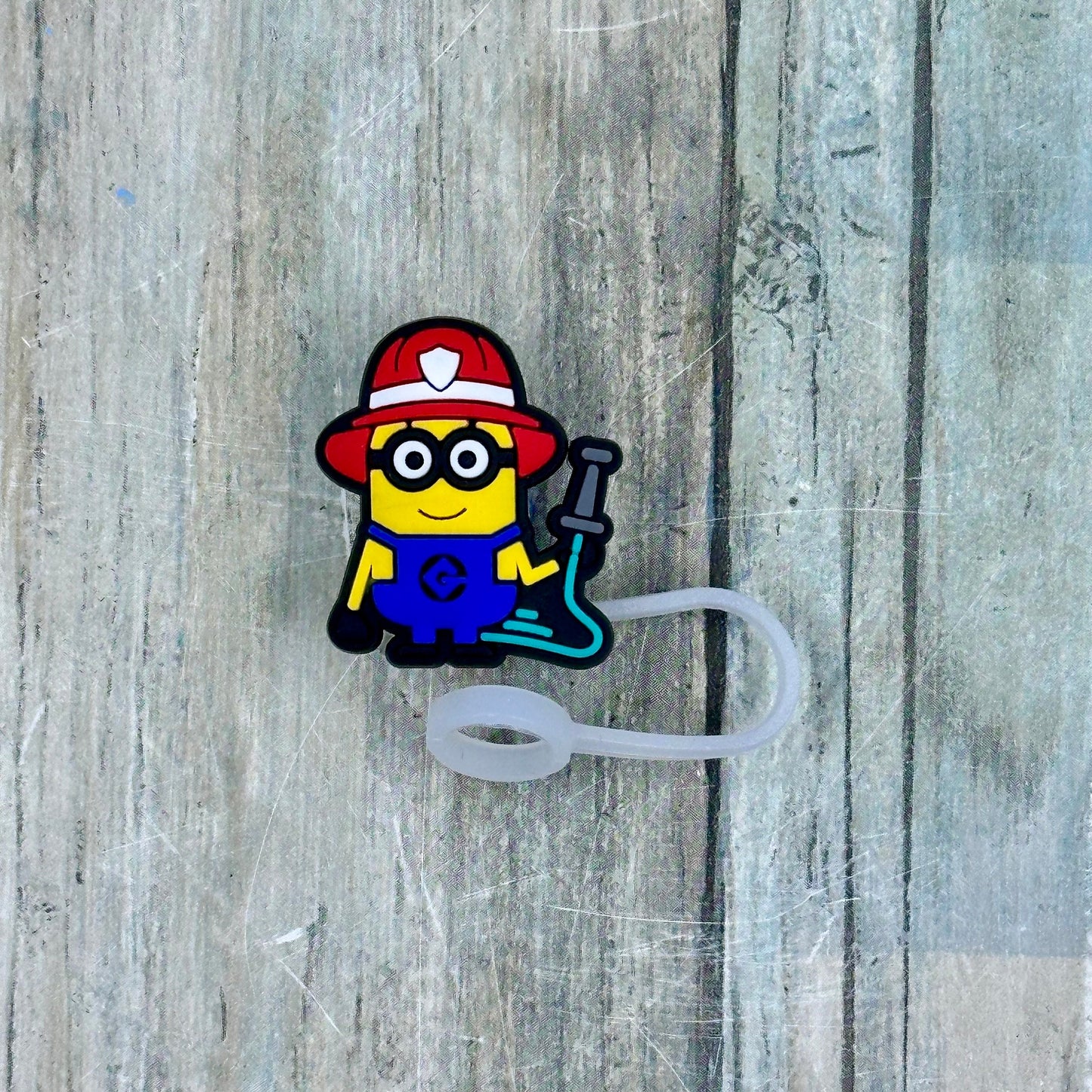 Yellow Capsule-Shaped Creature Straw Toppers