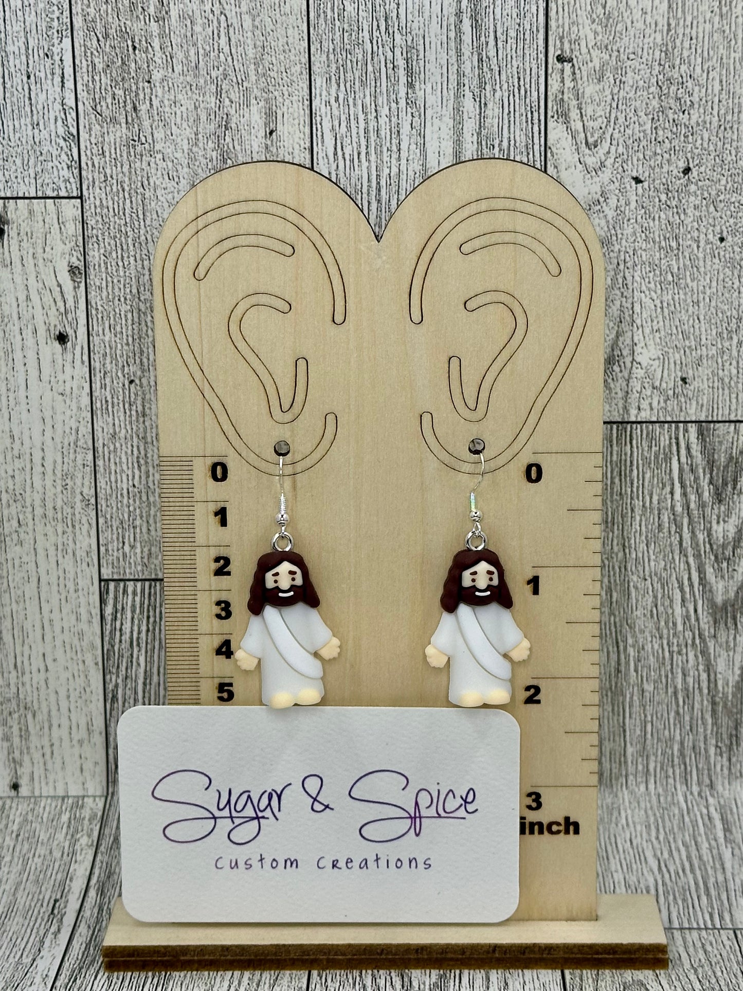 Mini Jesus Earrings