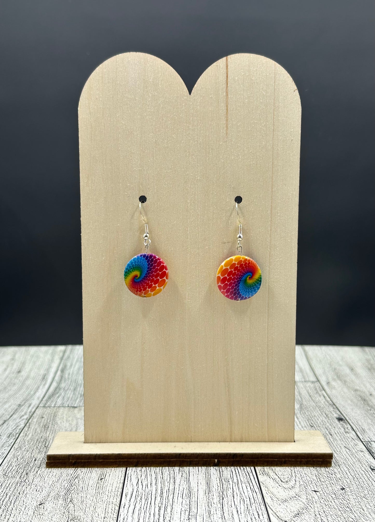 Rainbow Swirl Earrings