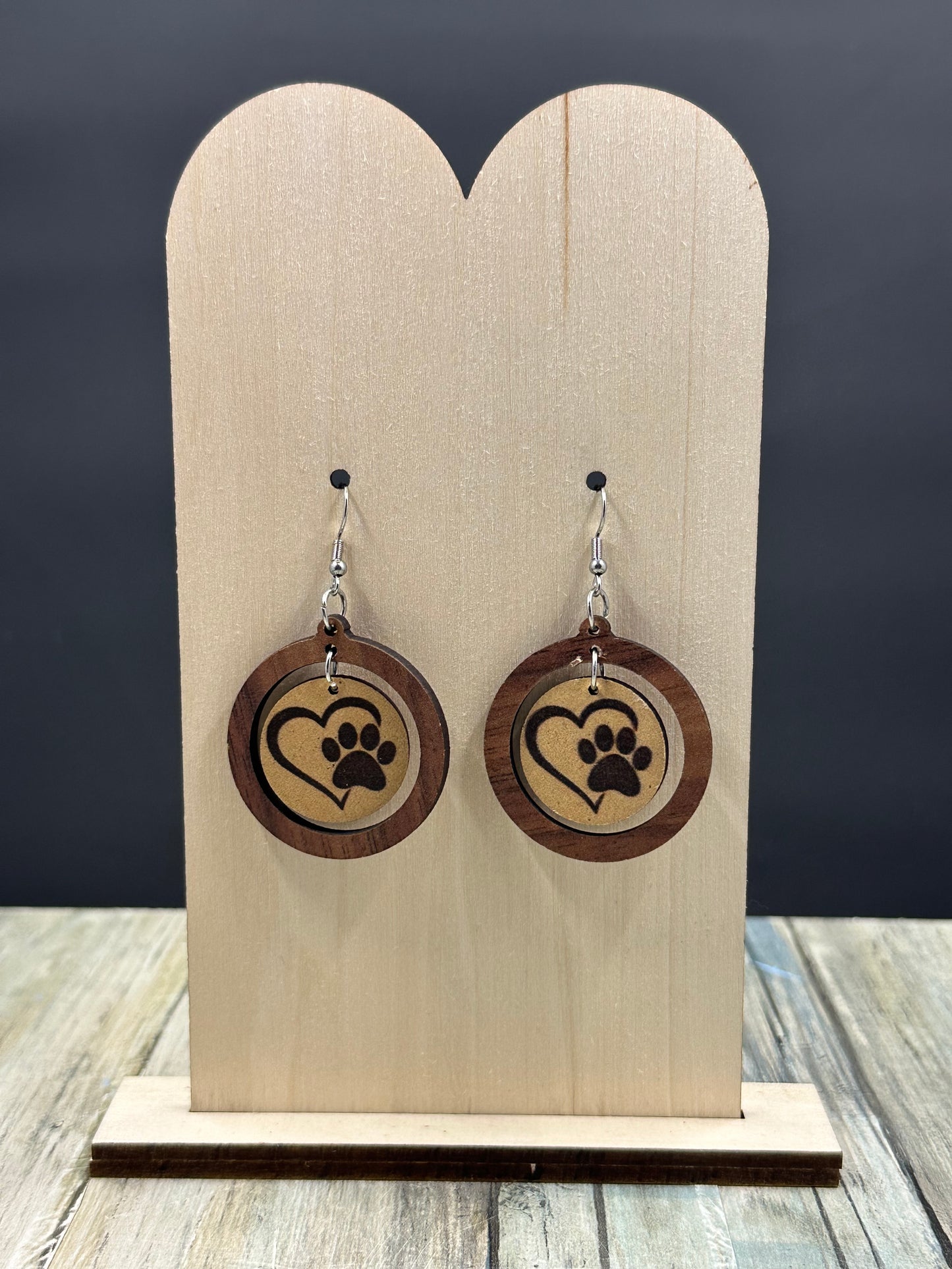 Puppy Paw Print Earrings