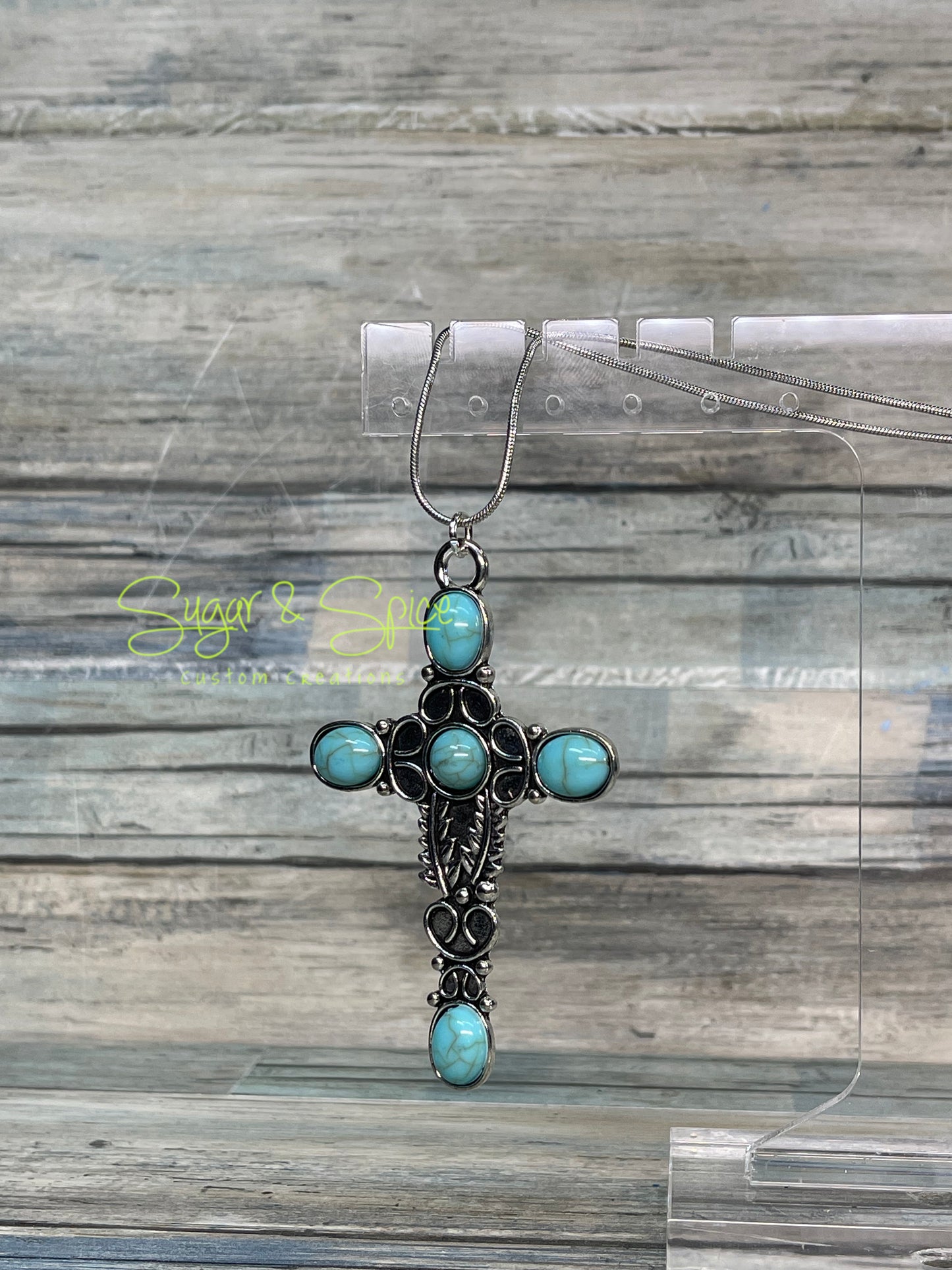 Turquoise Cross Necklaces