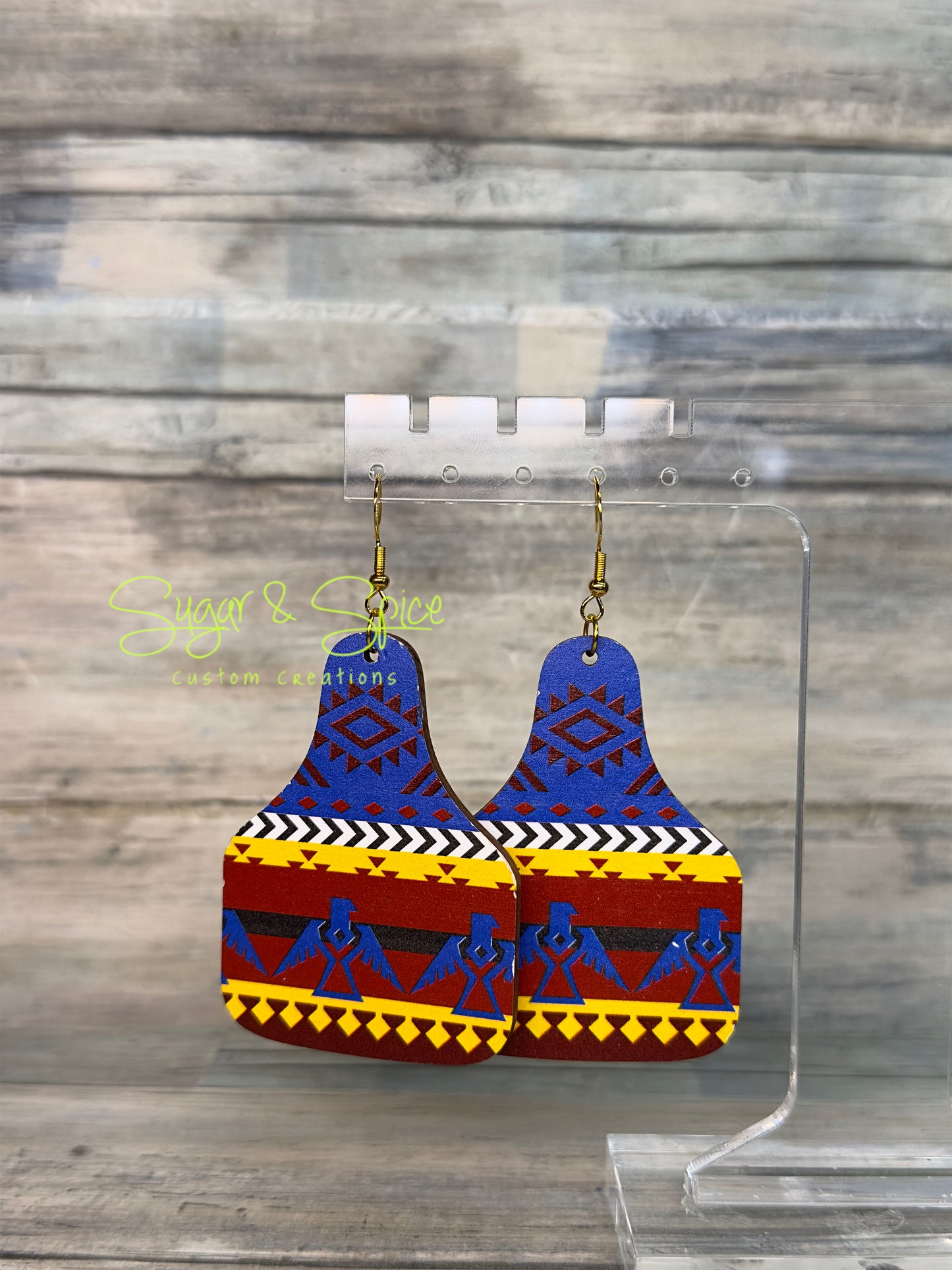 Wooden Variety Western Earrings