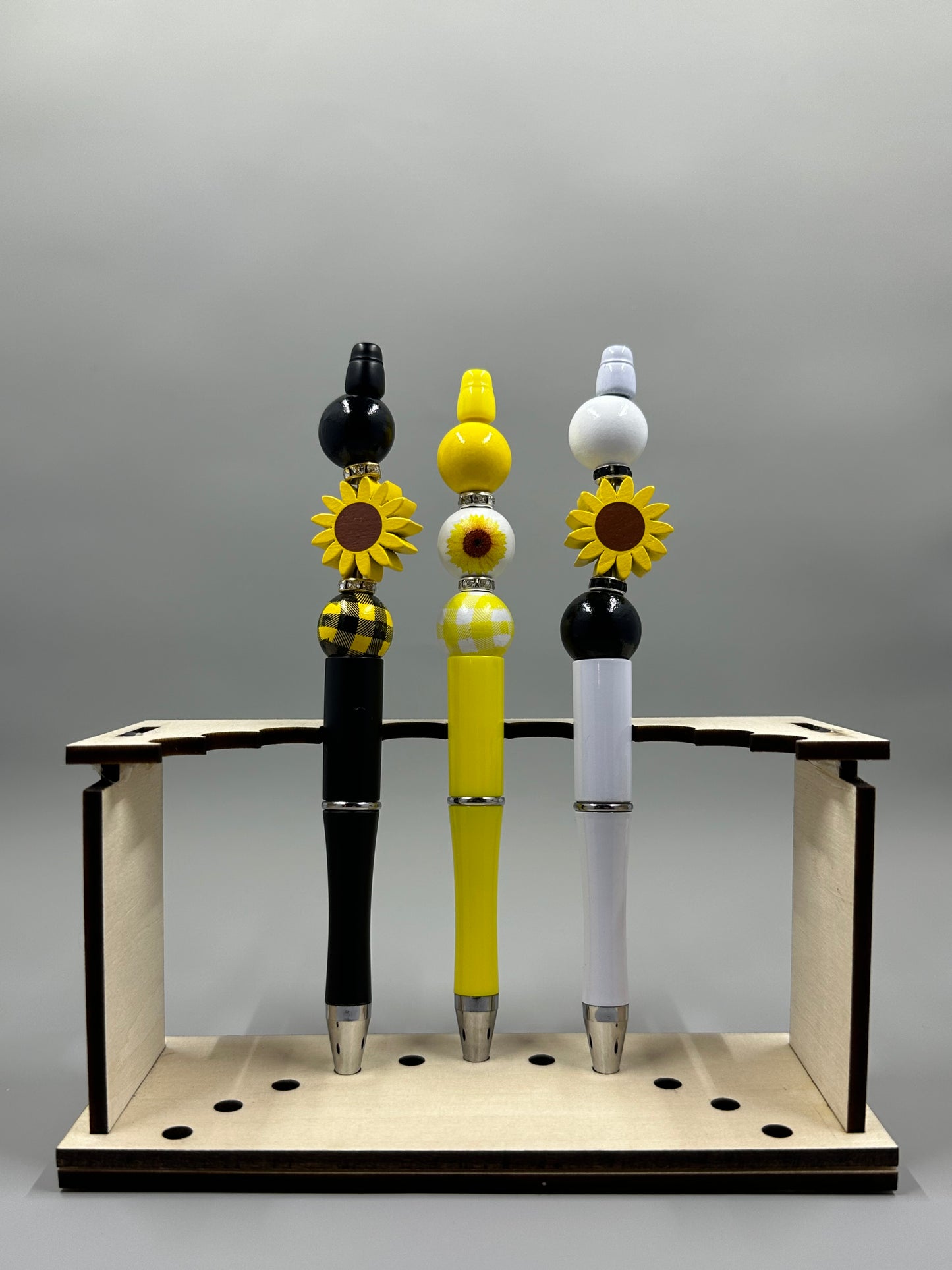 Wooden Sunflower Focal Pens