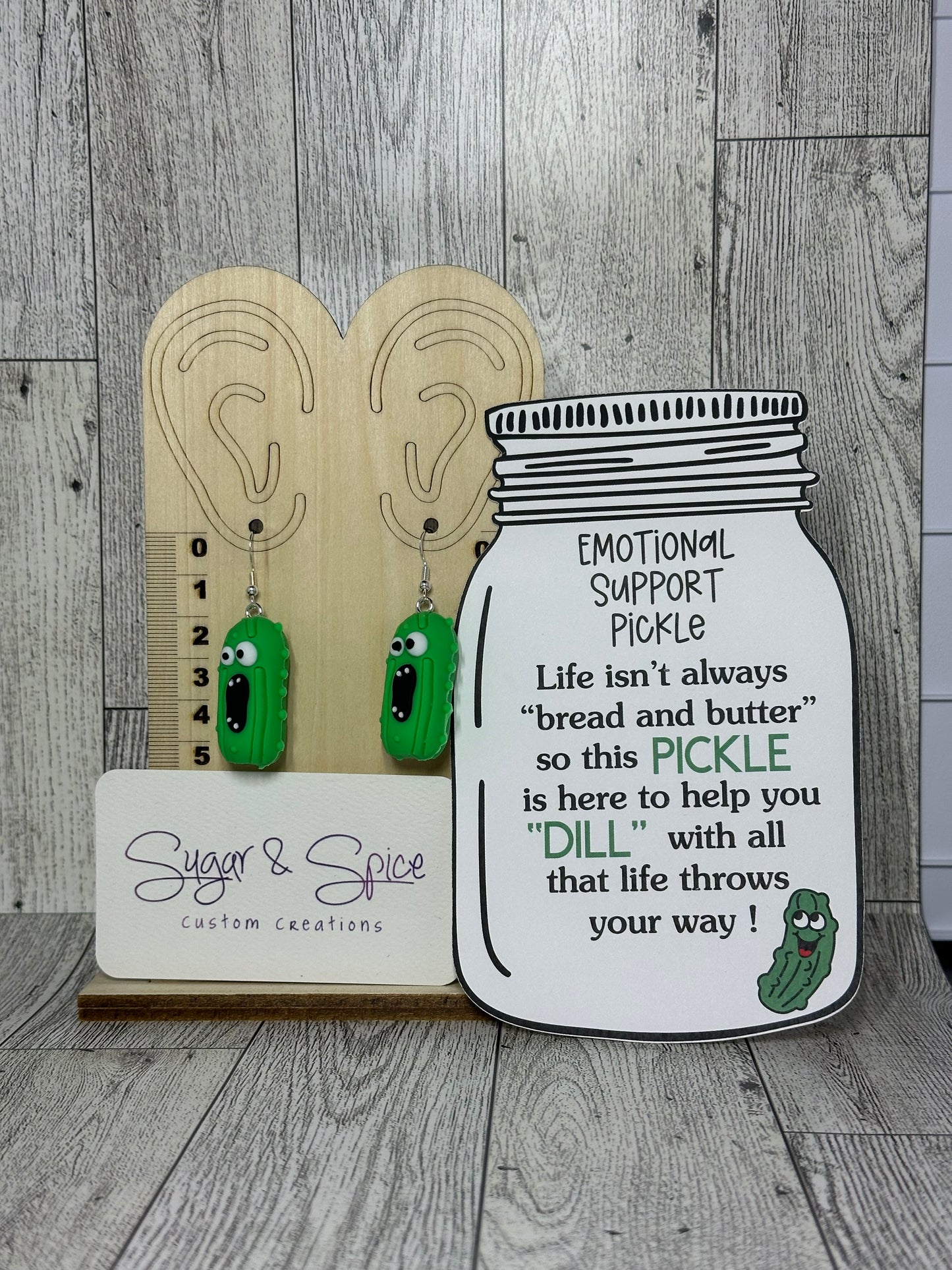Support Pickle Earrings
