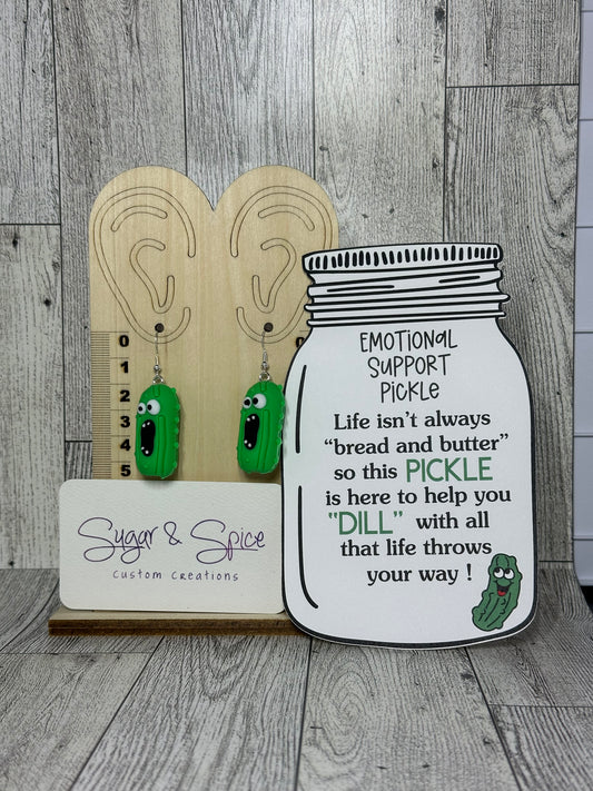 Support Pickle Earrings