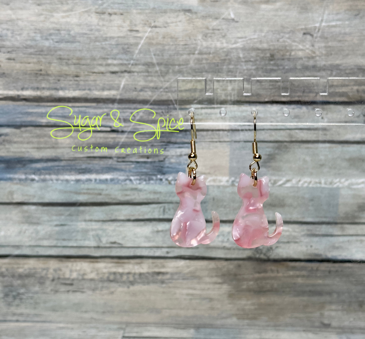 Resin Cat Earrings