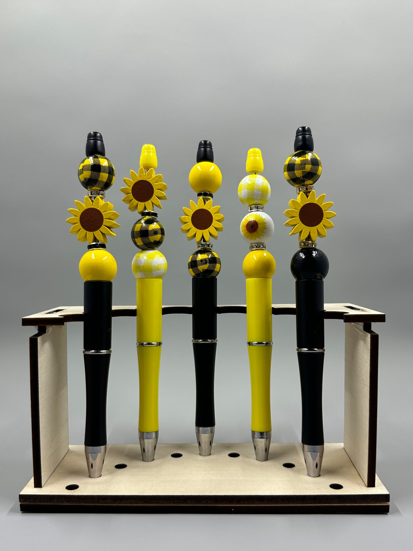 Wooden Sunflower Focal Pens