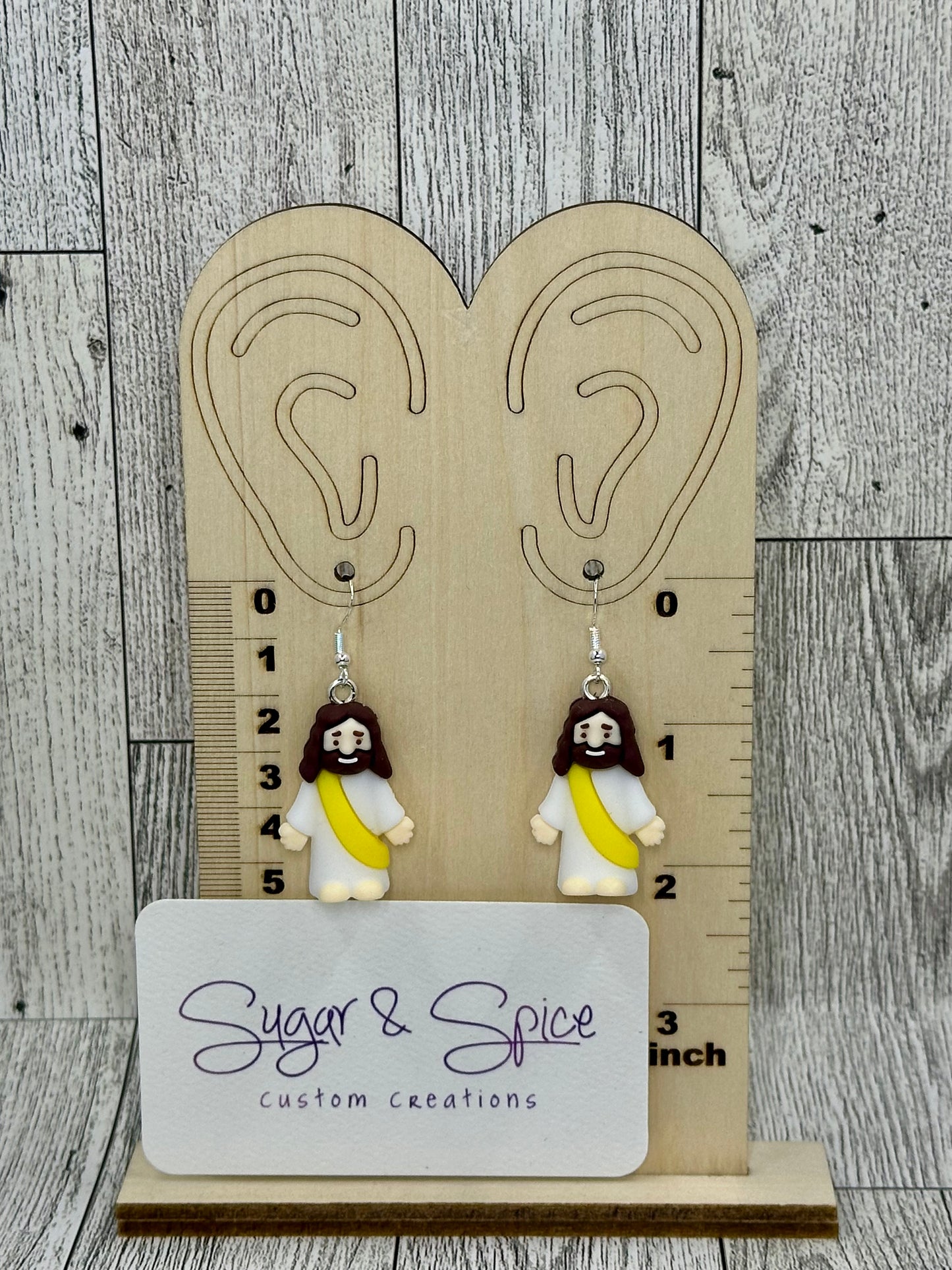 Mini Jesus Earrings