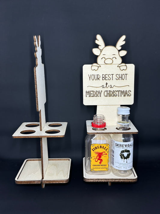 Christmas Mini Alcohol Bottle Display