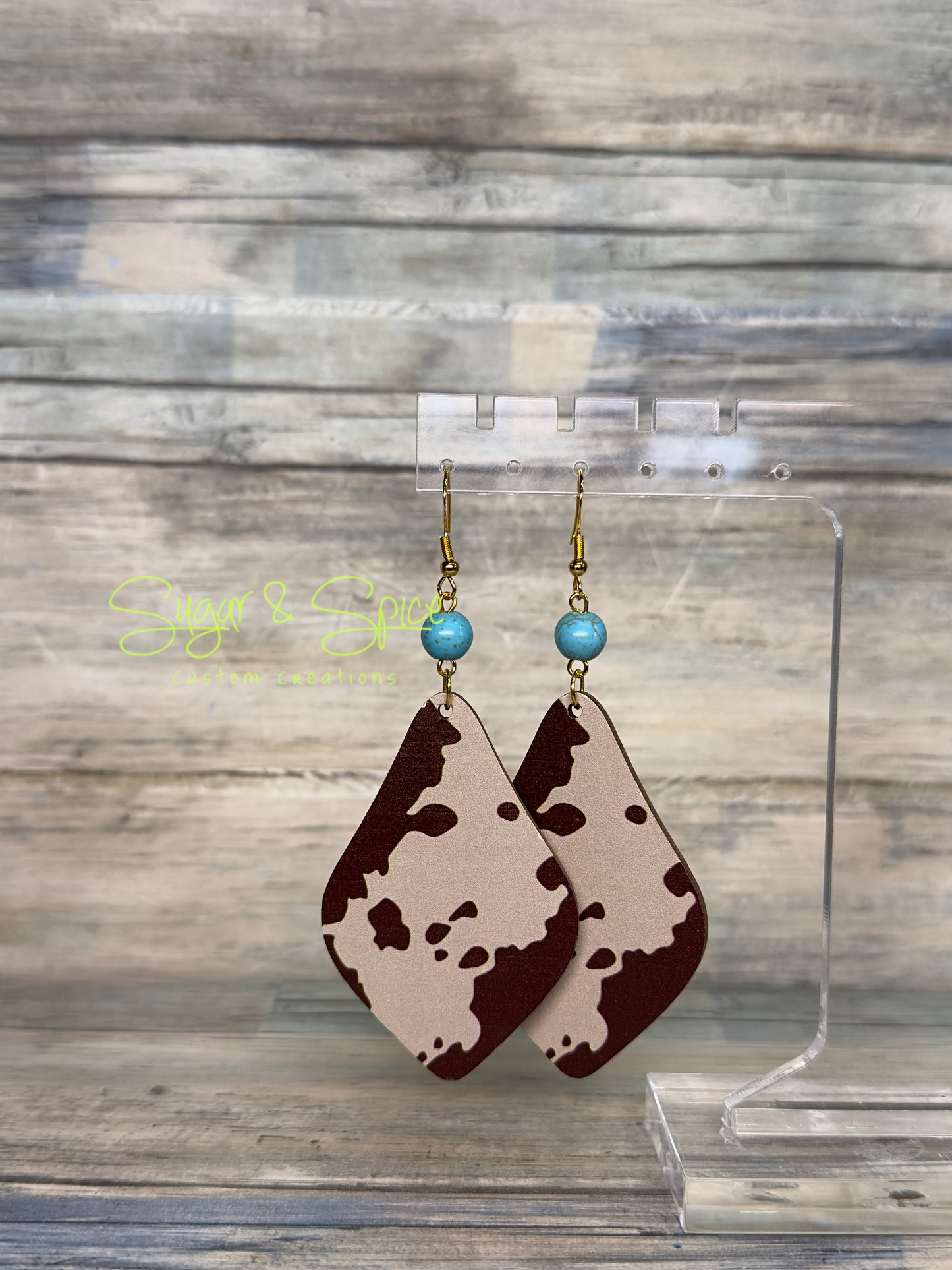 Wooden Variety Western Earrings