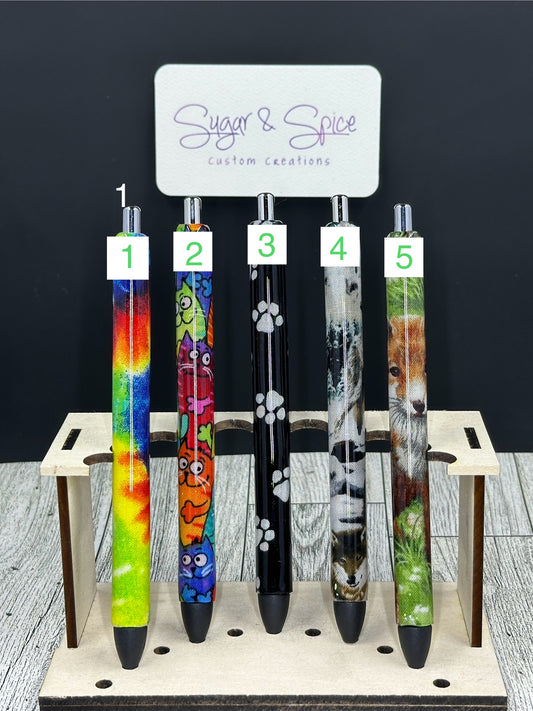 Fabric Wrapped Resin Pens