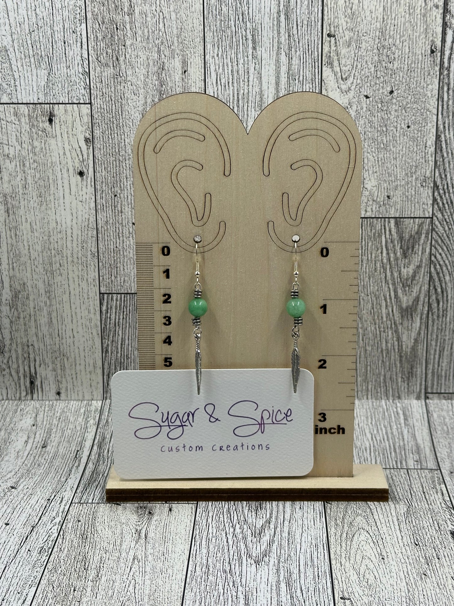 Unique Single Feather Earrings