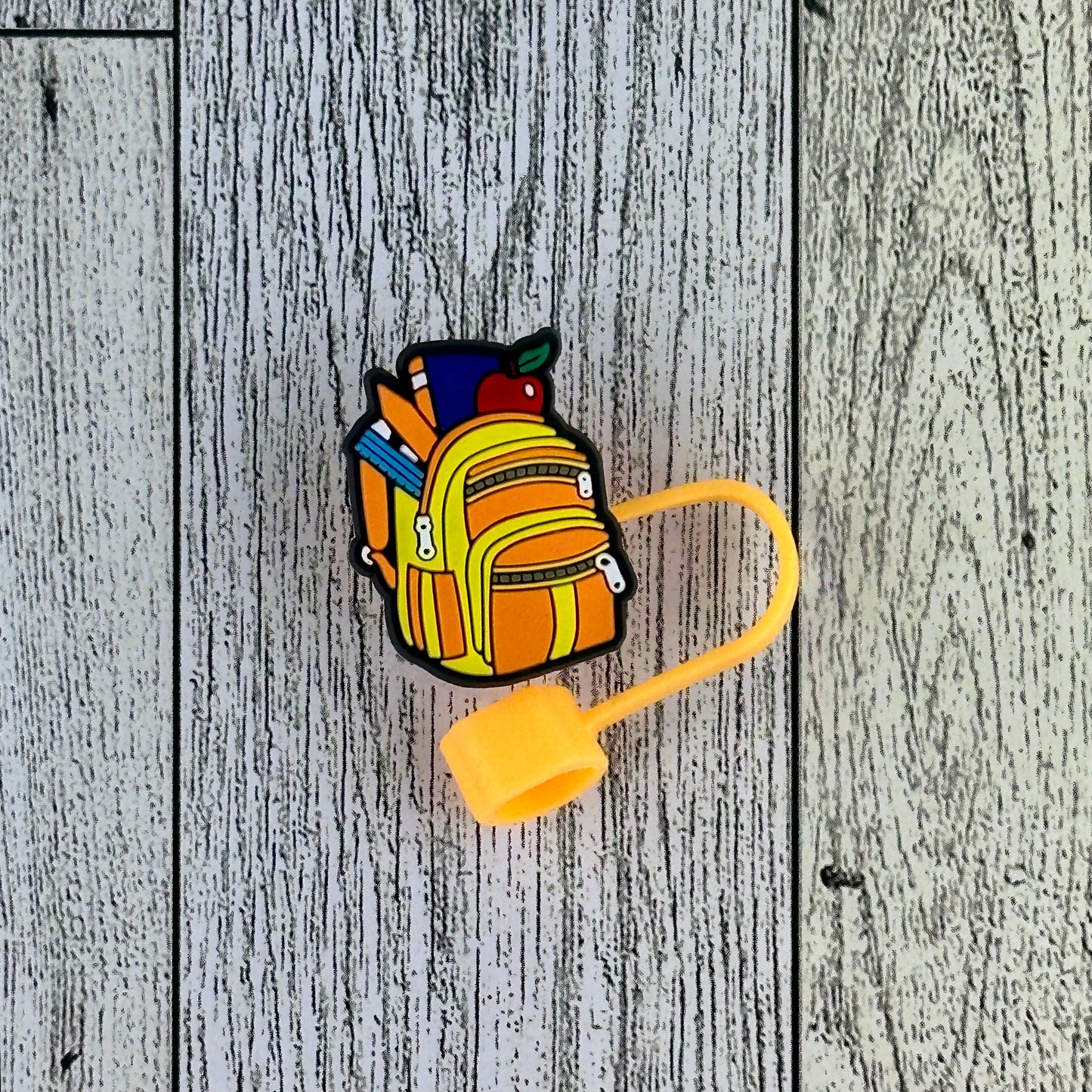 Teacher themed straw toppers