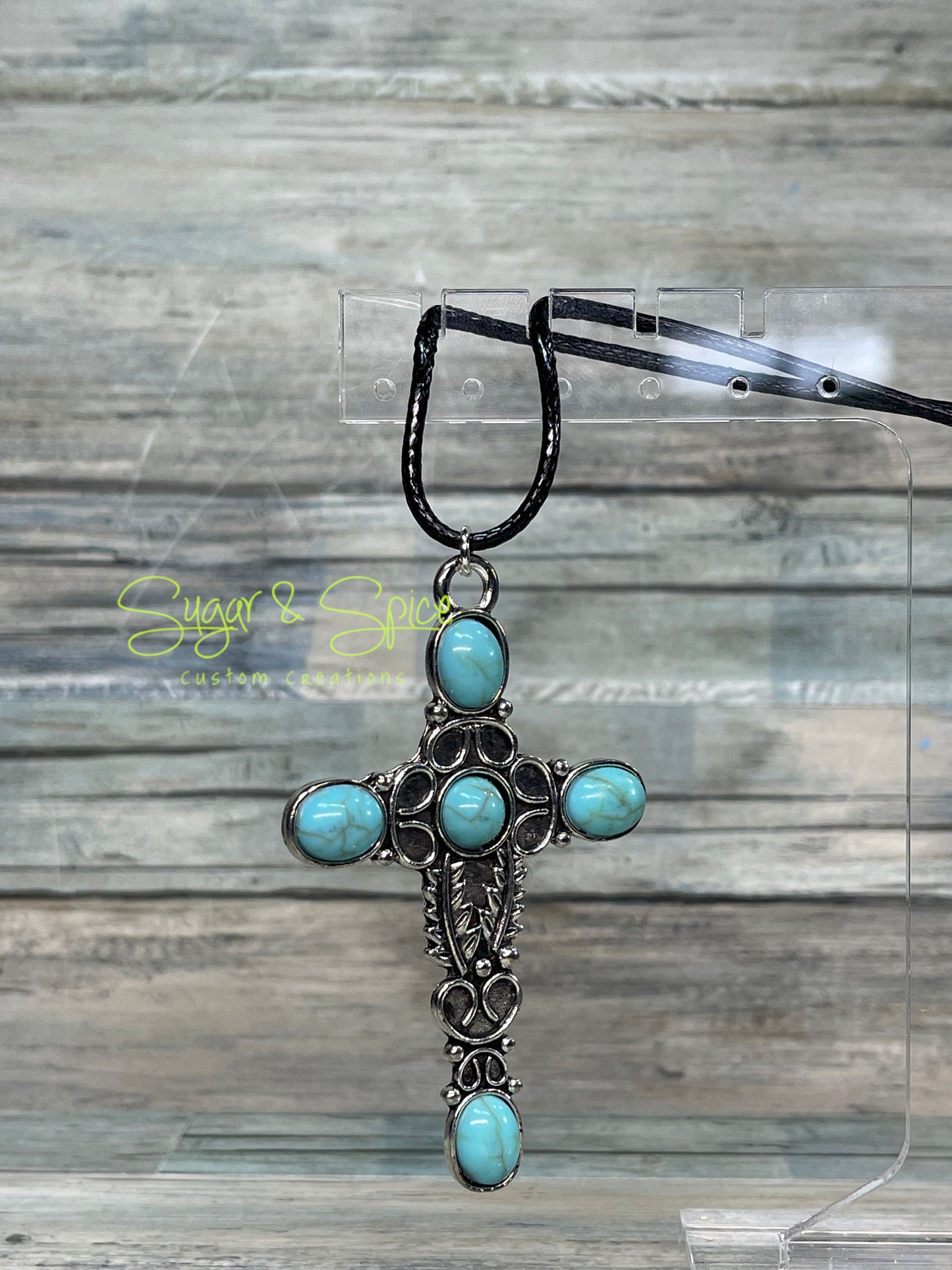 Turquoise Cross Necklaces