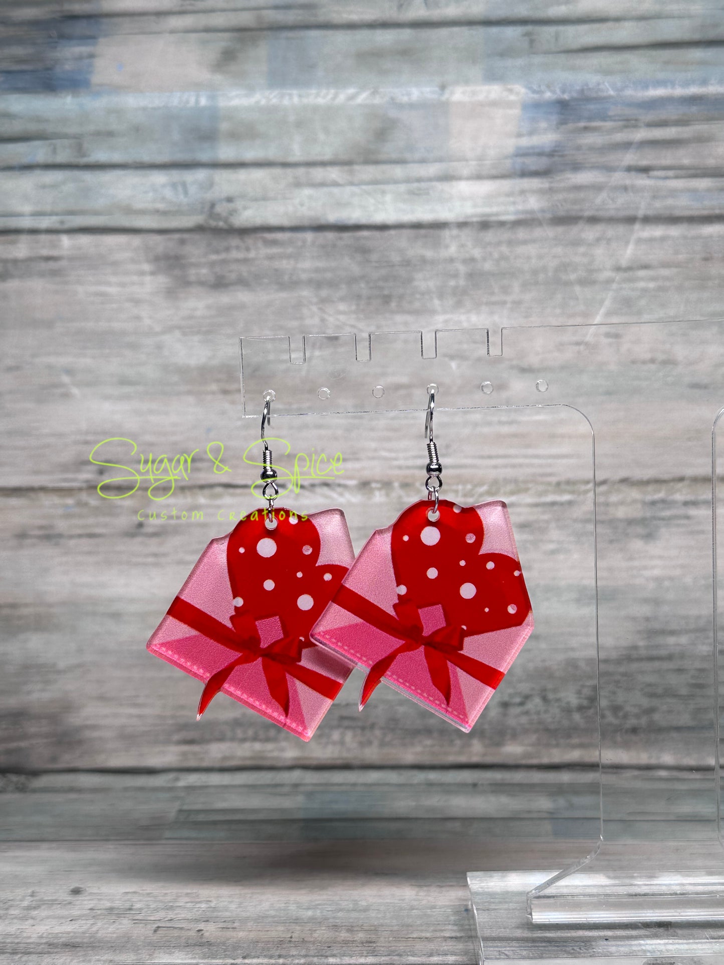 Acrylic Valentine Earrings