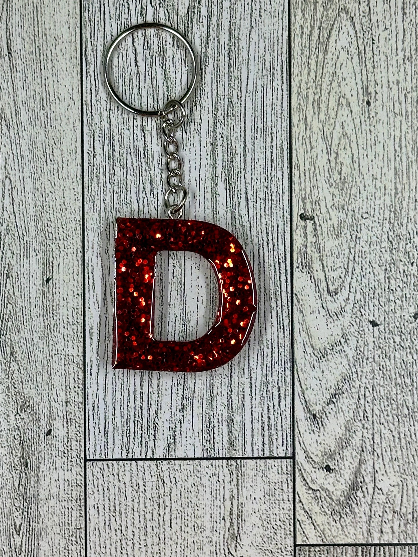 Resin Letter Keychains