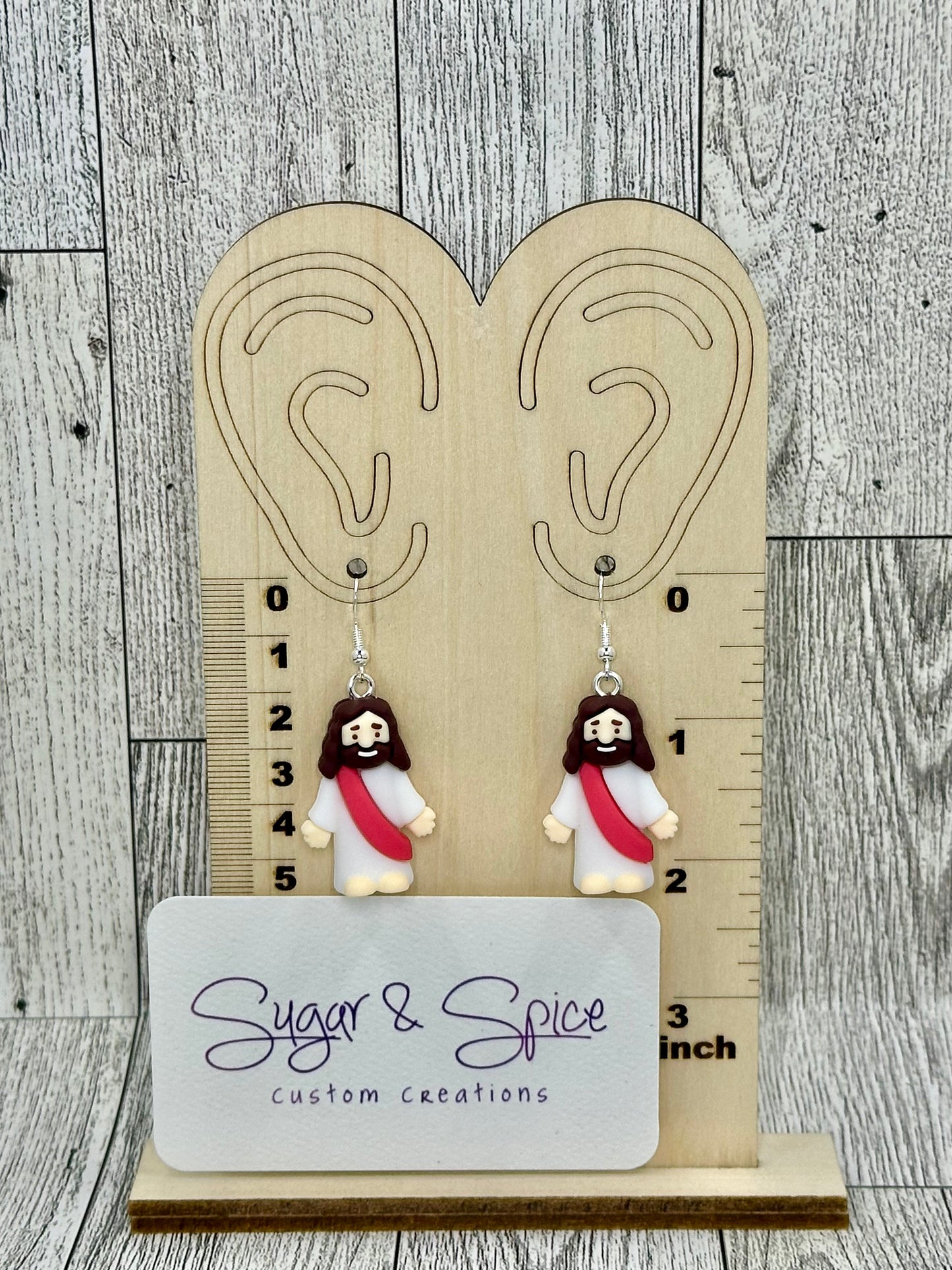 Mini Jesus Earrings
