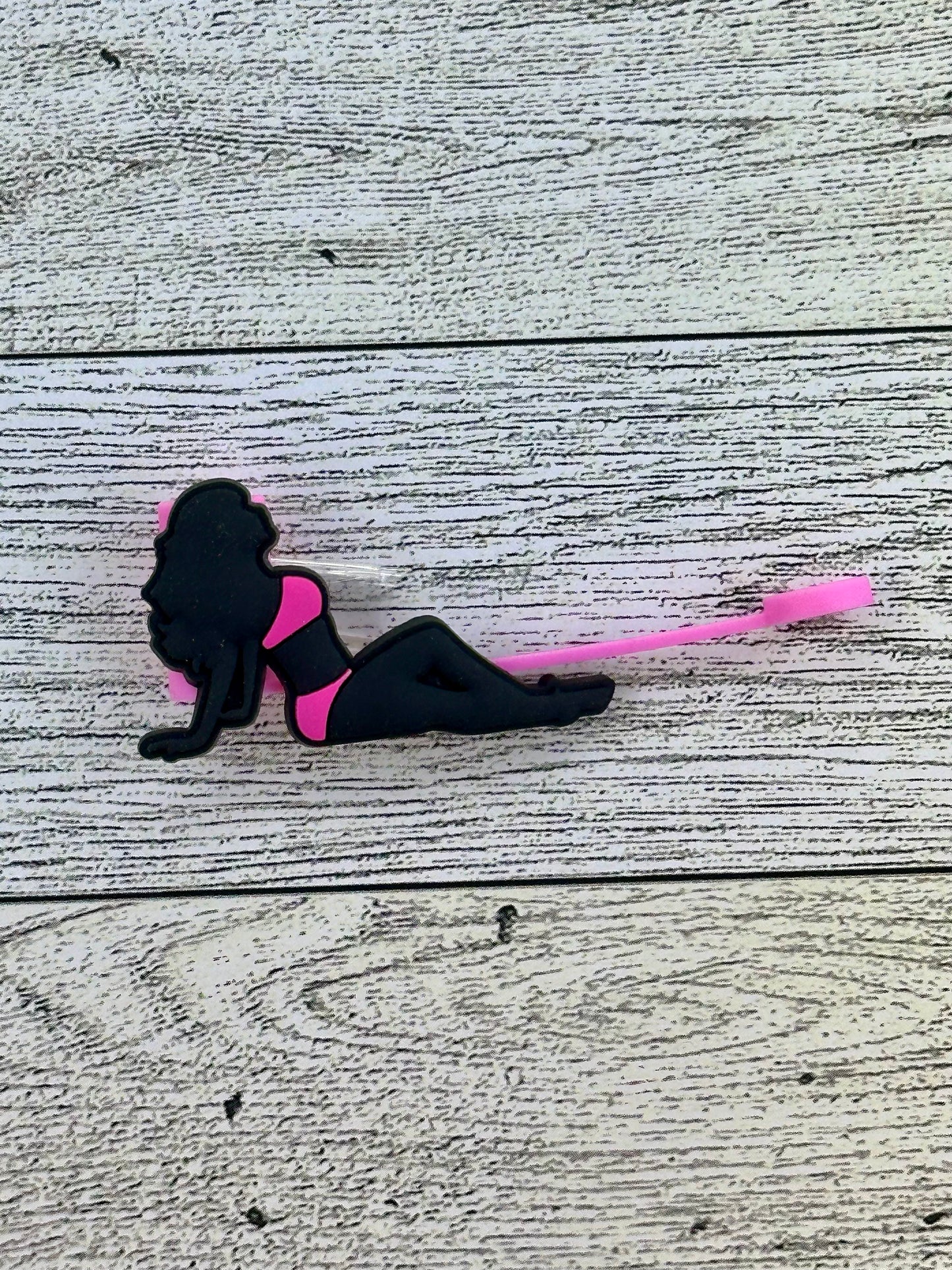 Pink Bikini Women Straw Toppers