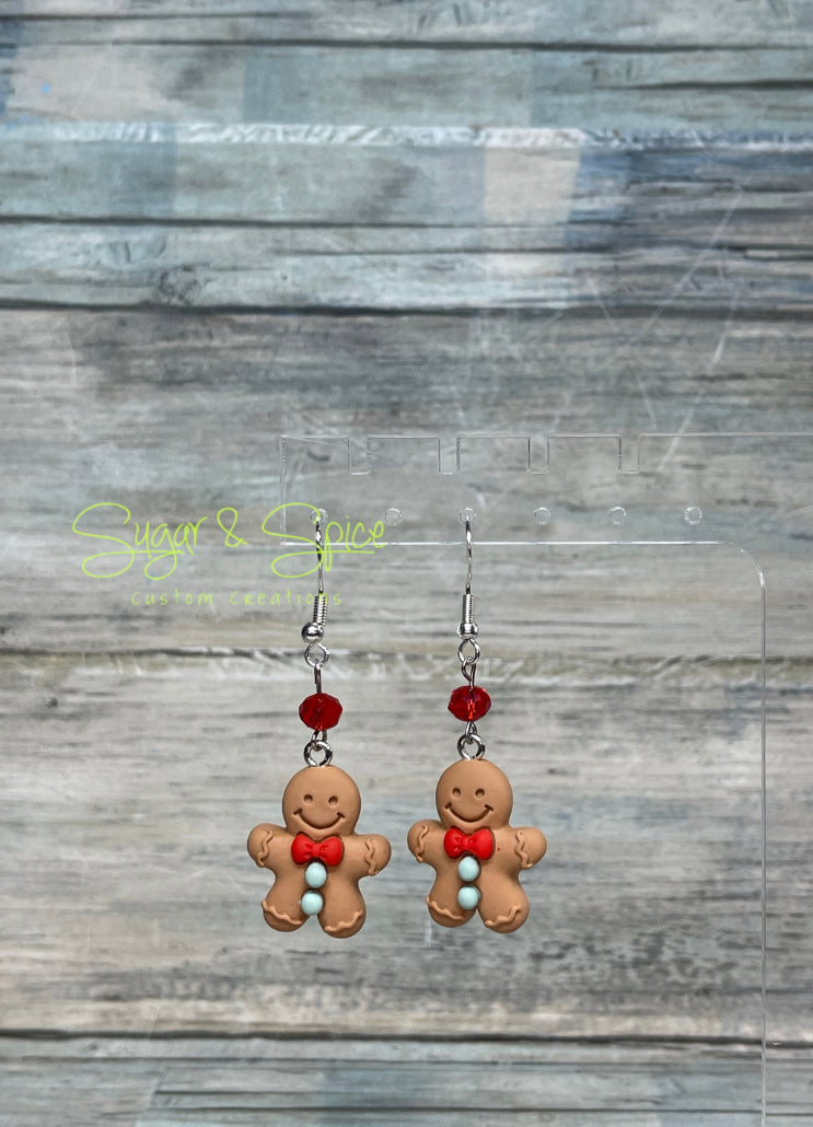 Gingerbread Men Earrings ￼